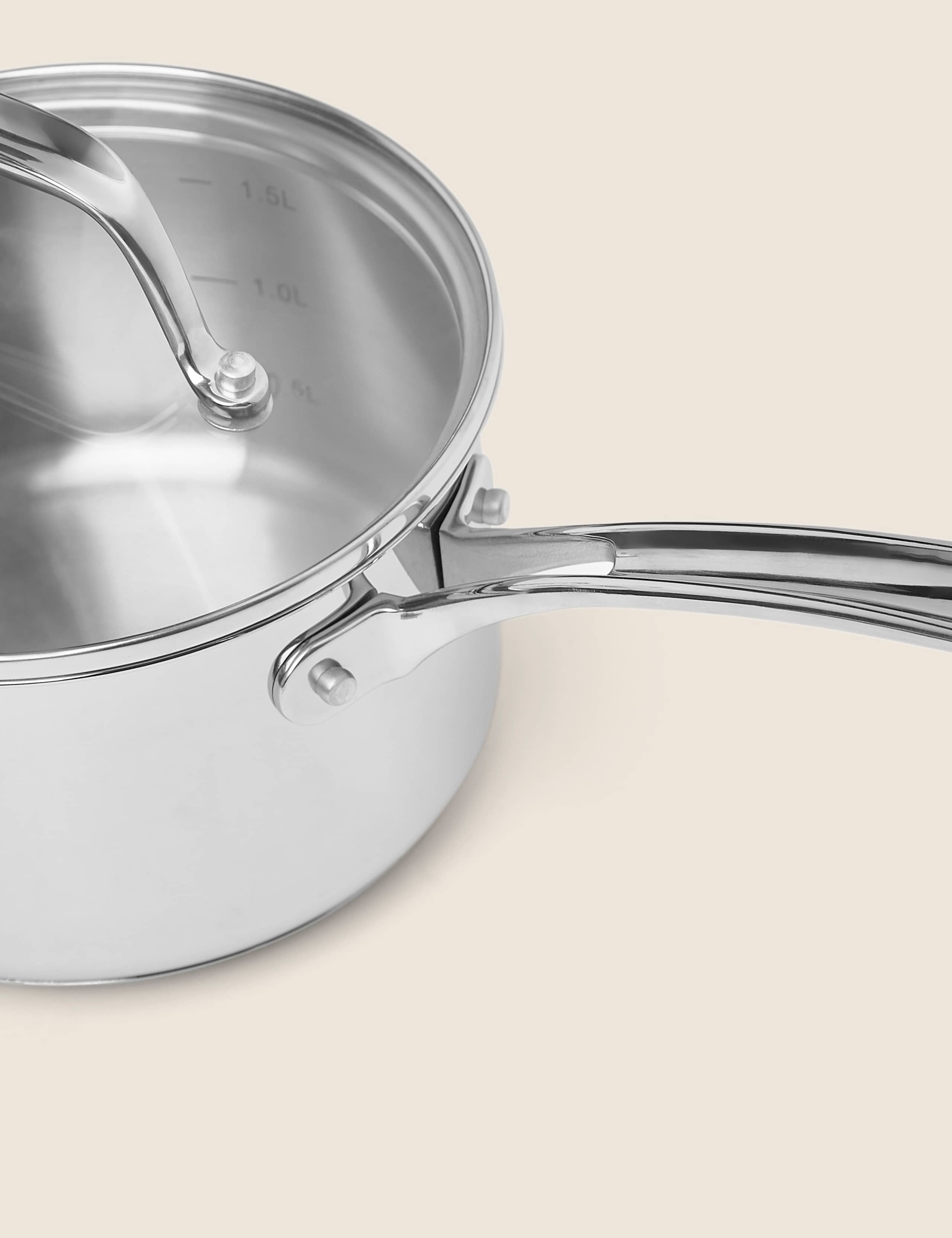 Stainless Steel 16cm Small Saucepan 3 of 4