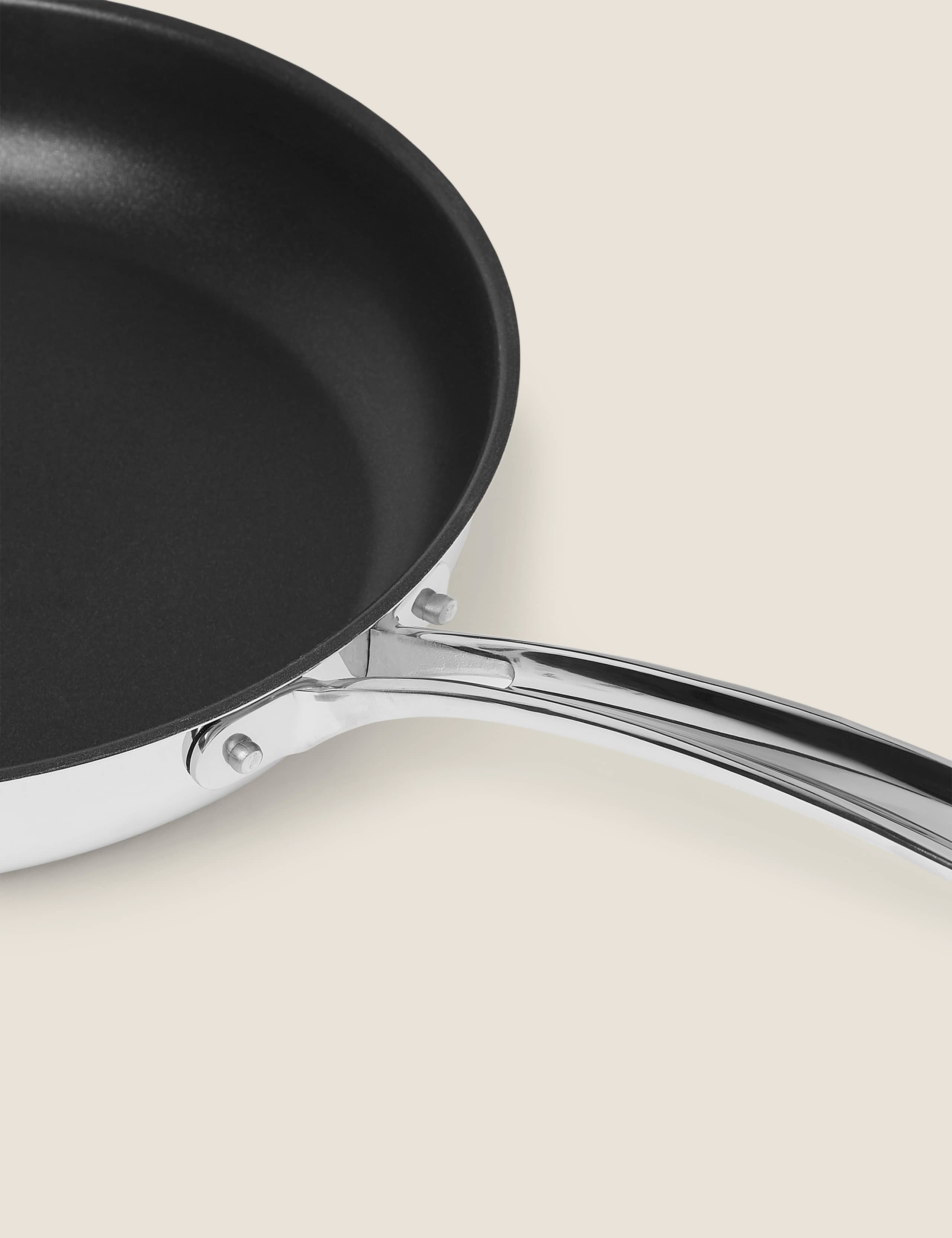Stainless Steel 28cm Large Frying Pan 3 of 4