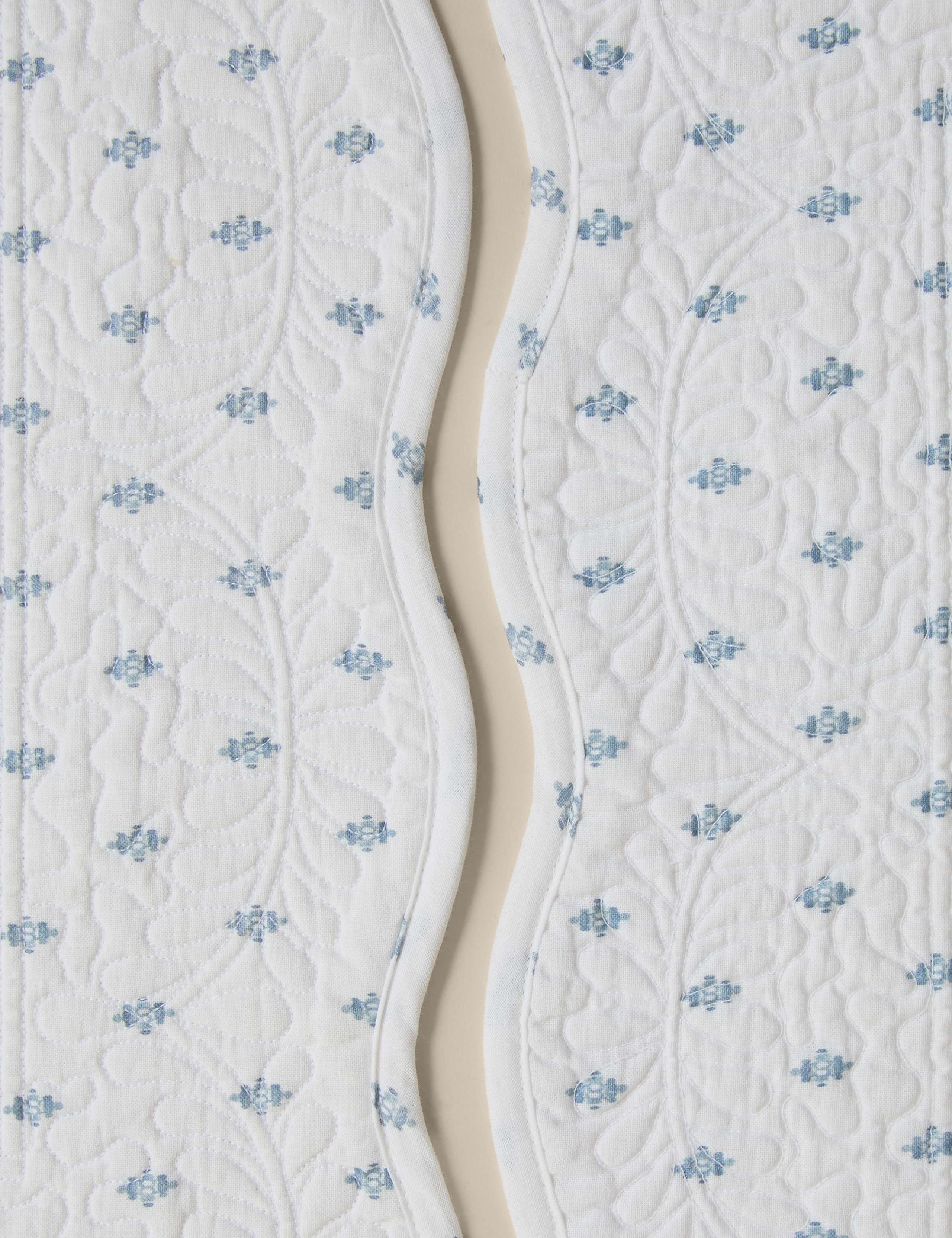 Set of 2 Pure Cotton Quilted Coastal Placemats 4 of 4