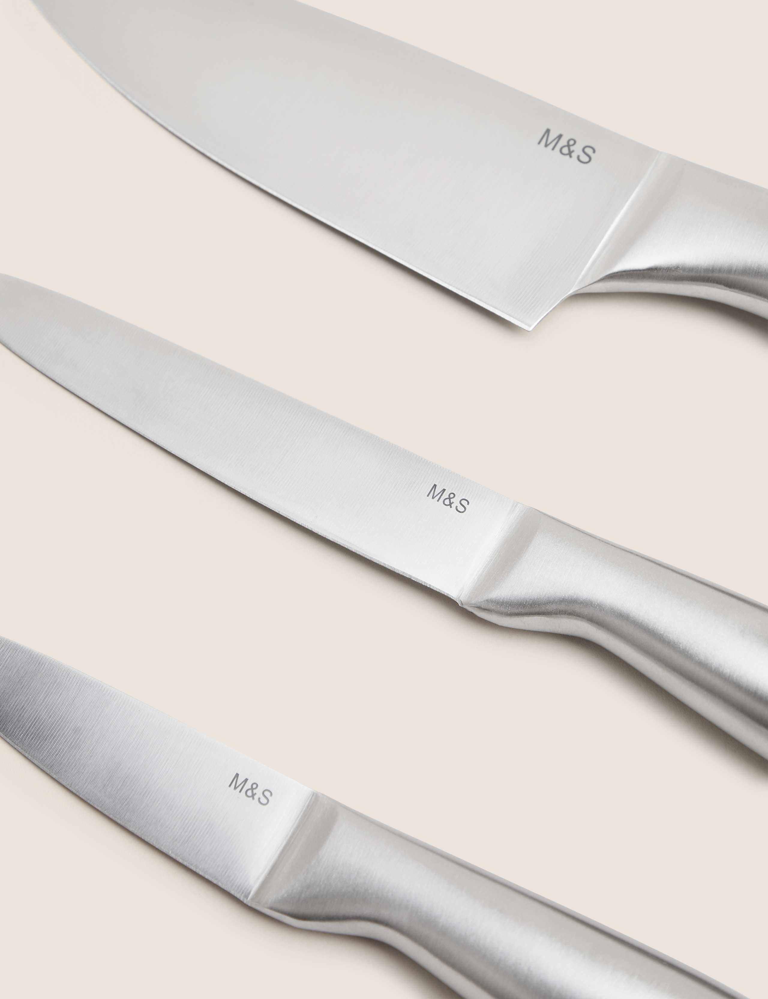 Set of 3 Stainless Steel Knives 3 of 3