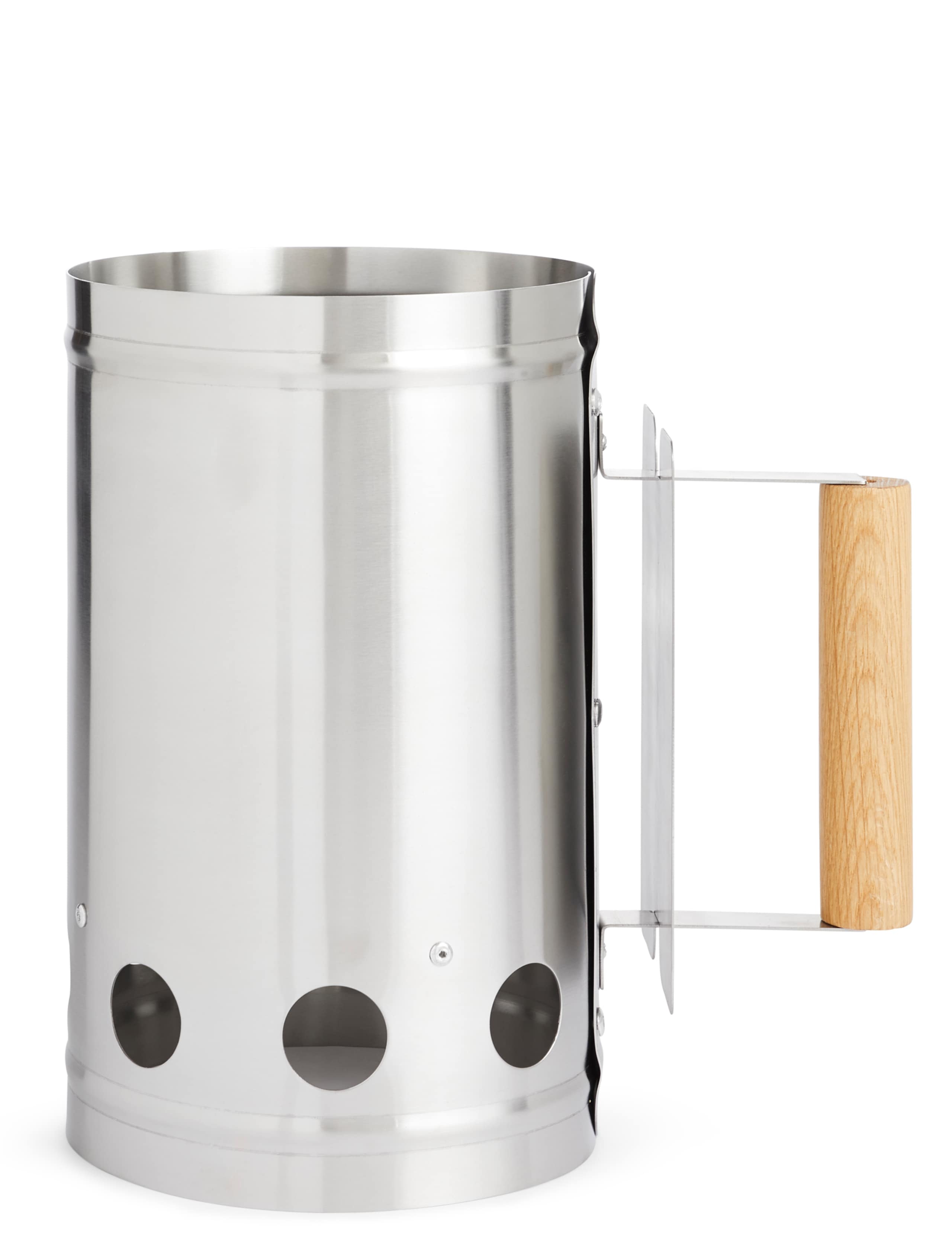 Chimney Starter with Wooden Handle 1 of 3