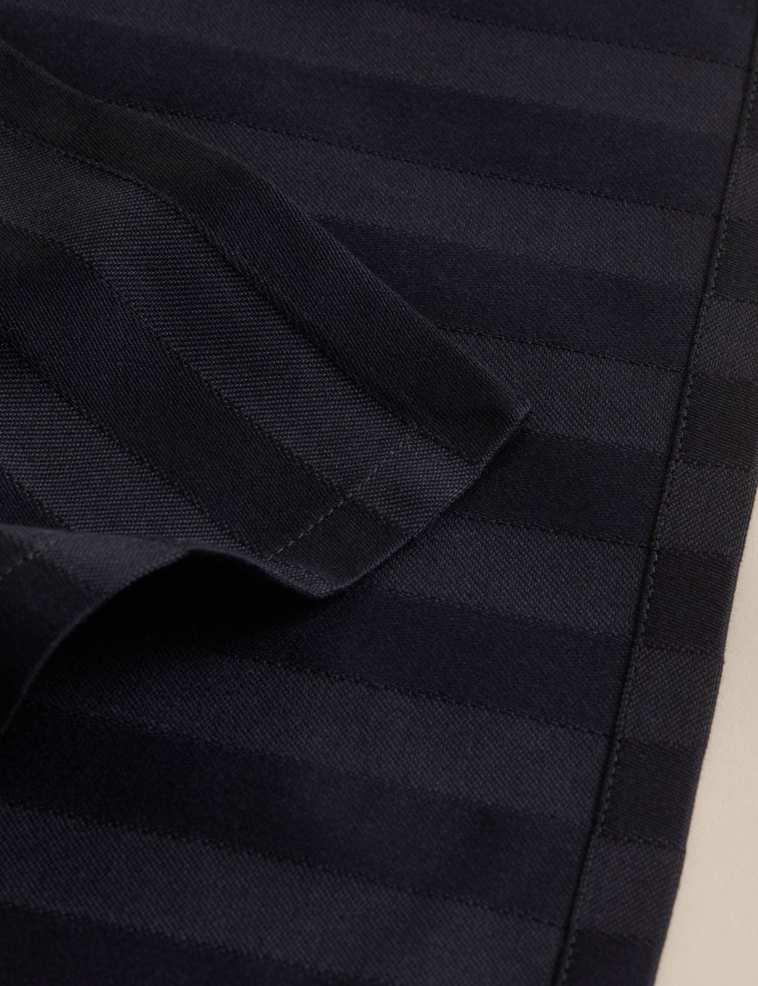 Set of 4 Pure Cotton Sateen Striped Napkins 4 of 4