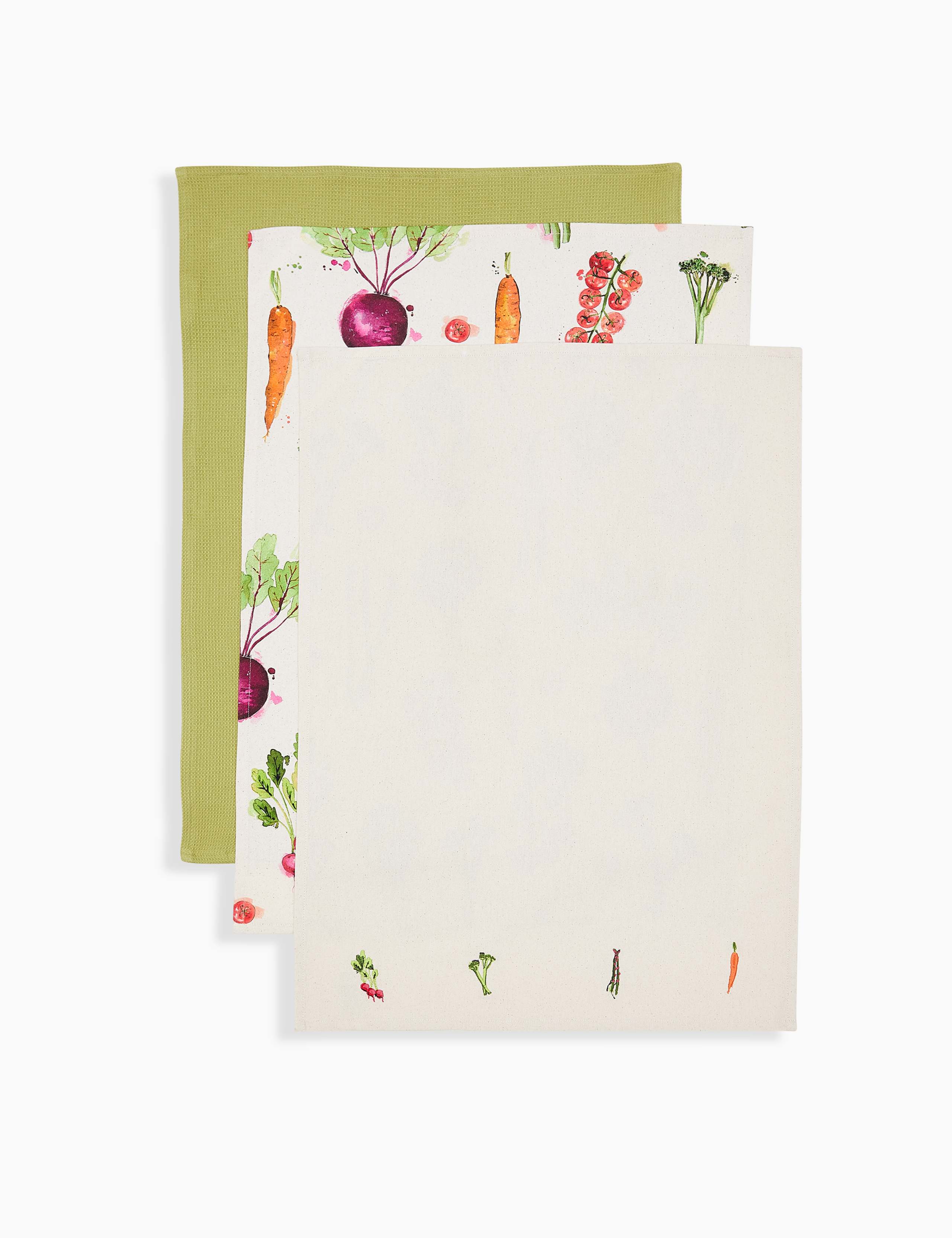 Set of 3 Patterned Tea Towels 1 of 3