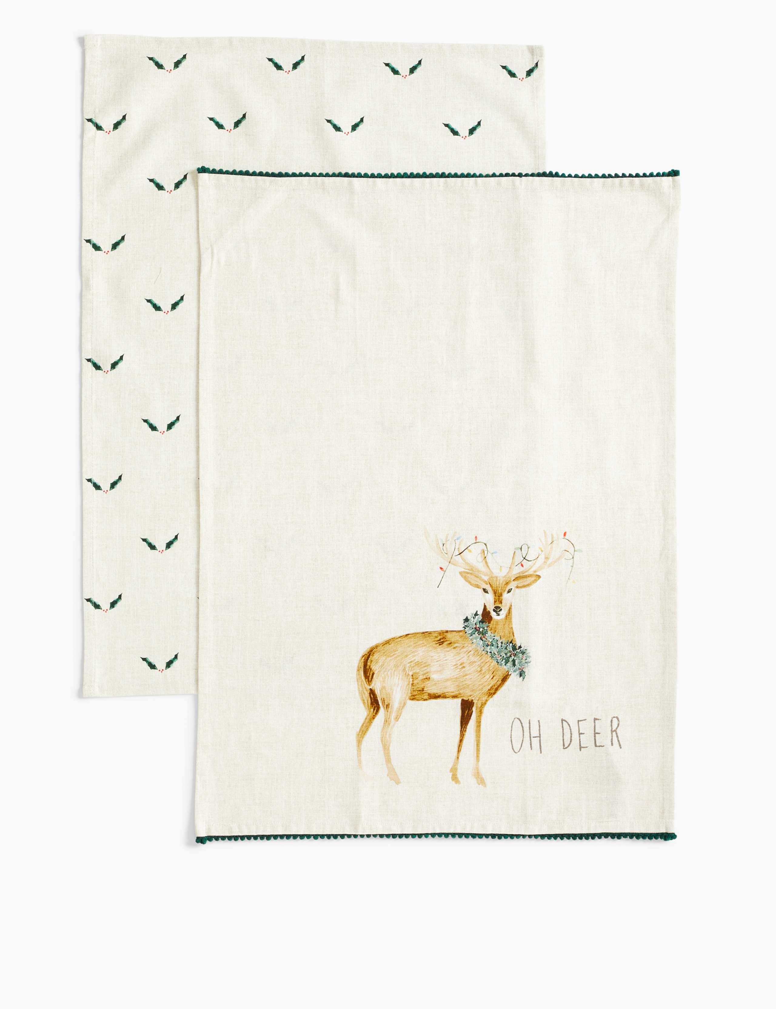 2 Pack Oh Deer Tea Towels 1 of 3