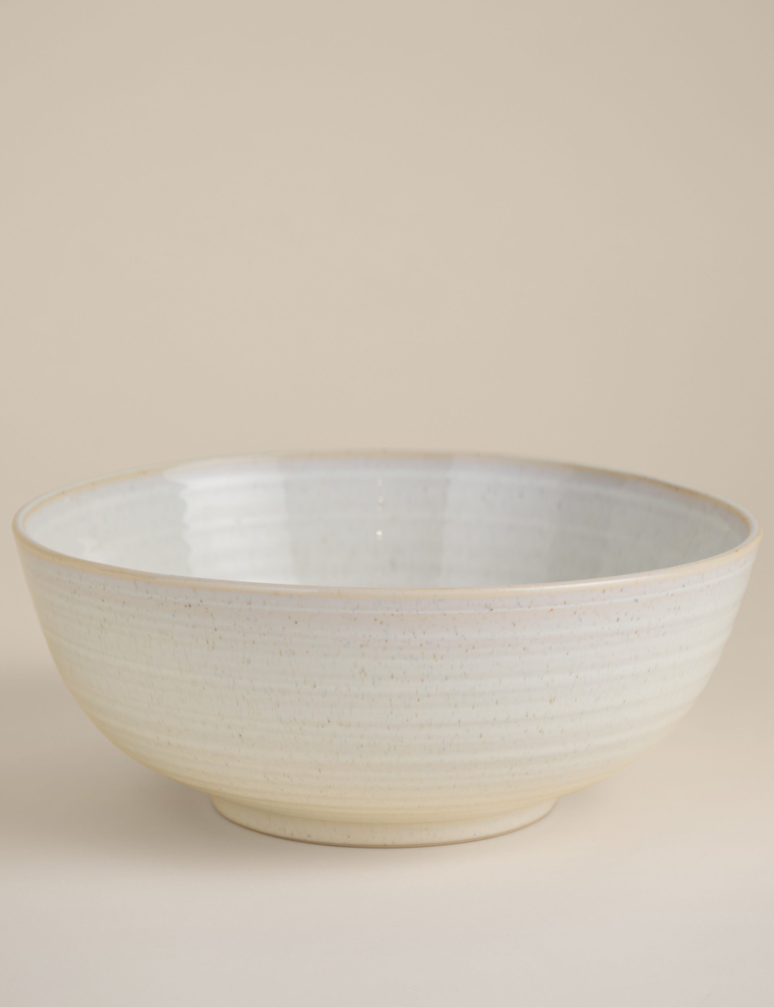 Extra Large Ribbed Ceramic Mixing Bowl 2 of 3