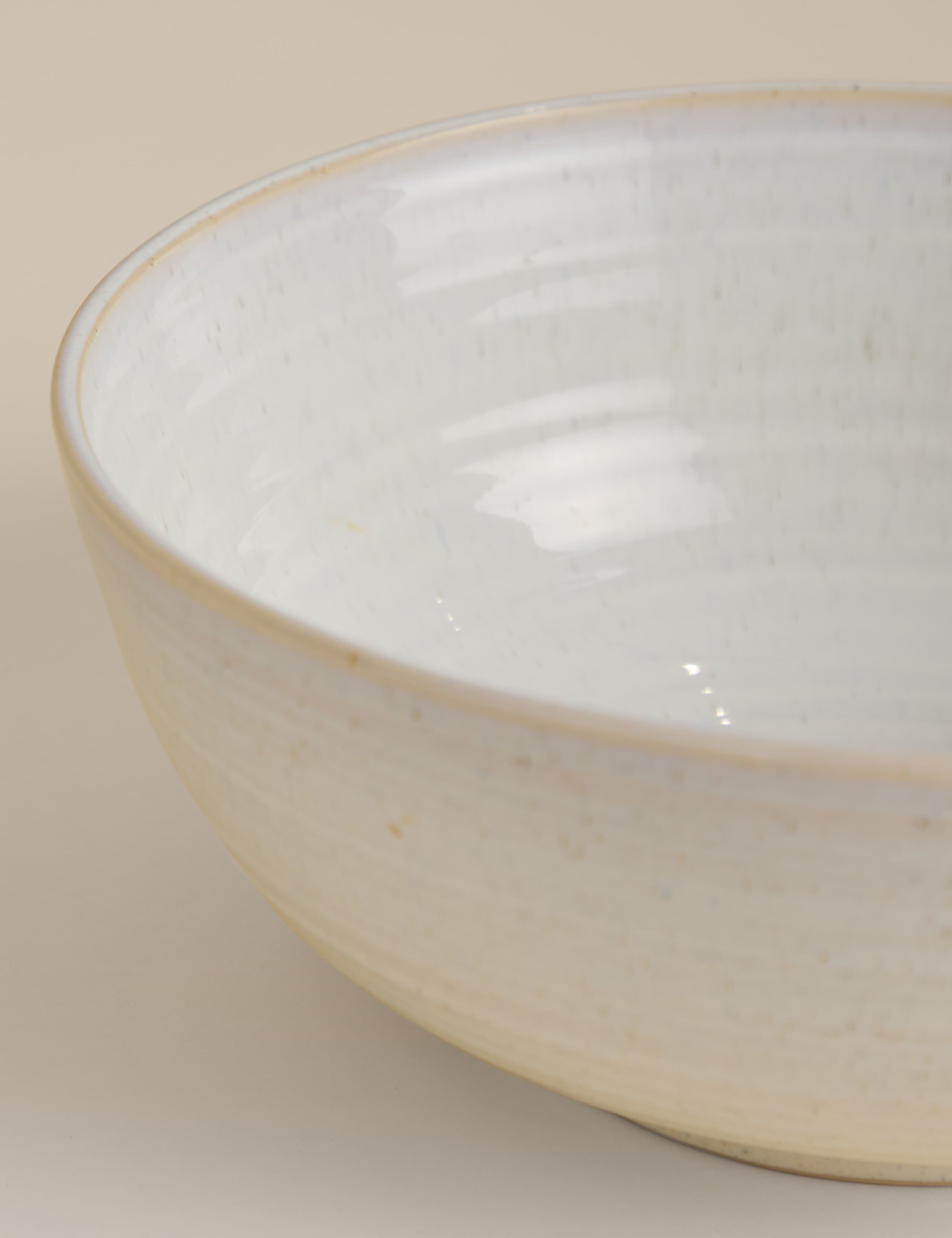 Extra Large Ribbed Ceramic Mixing Bowl 3 of 3