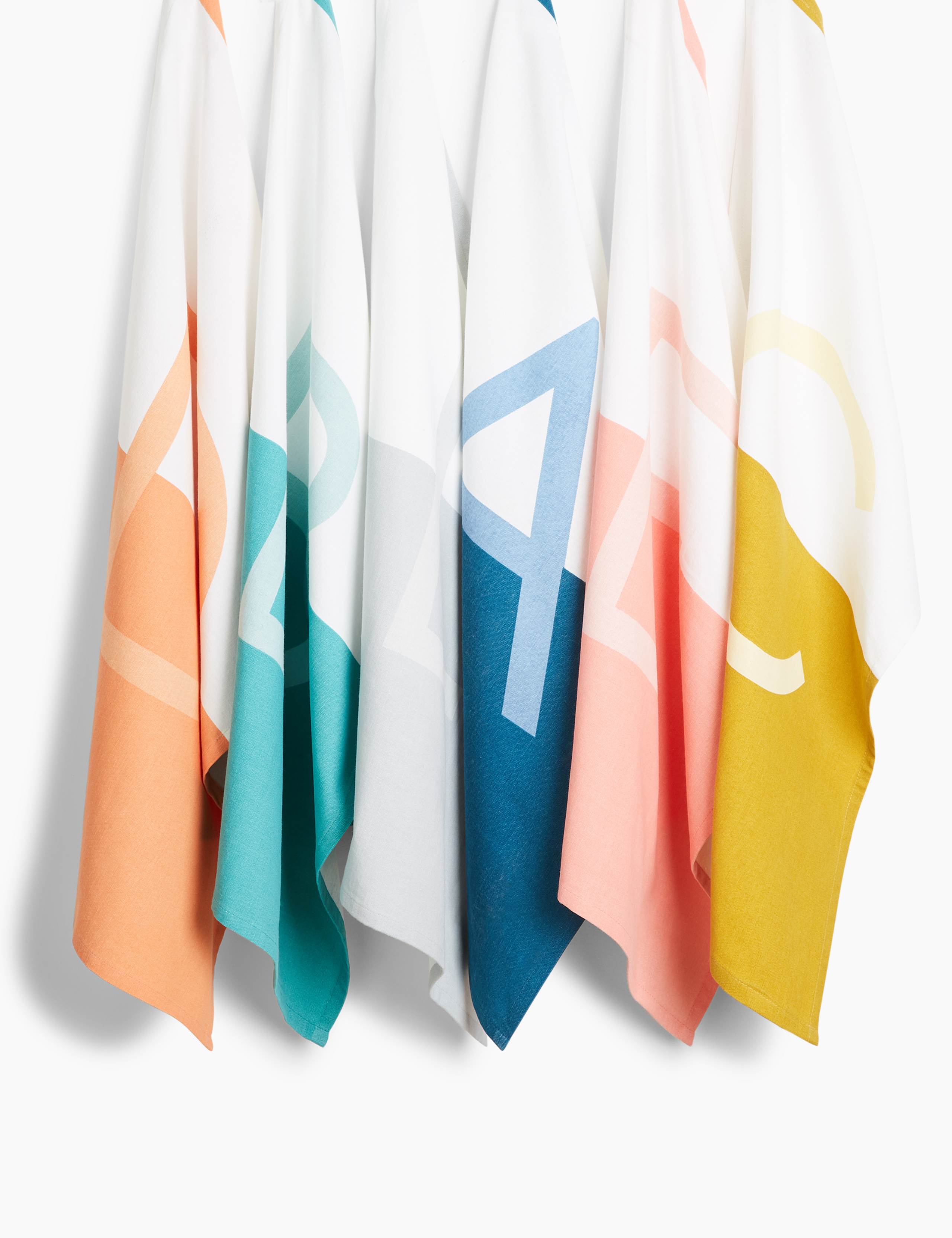 Cotton Alphabet Print Tea Towel 3 of 4