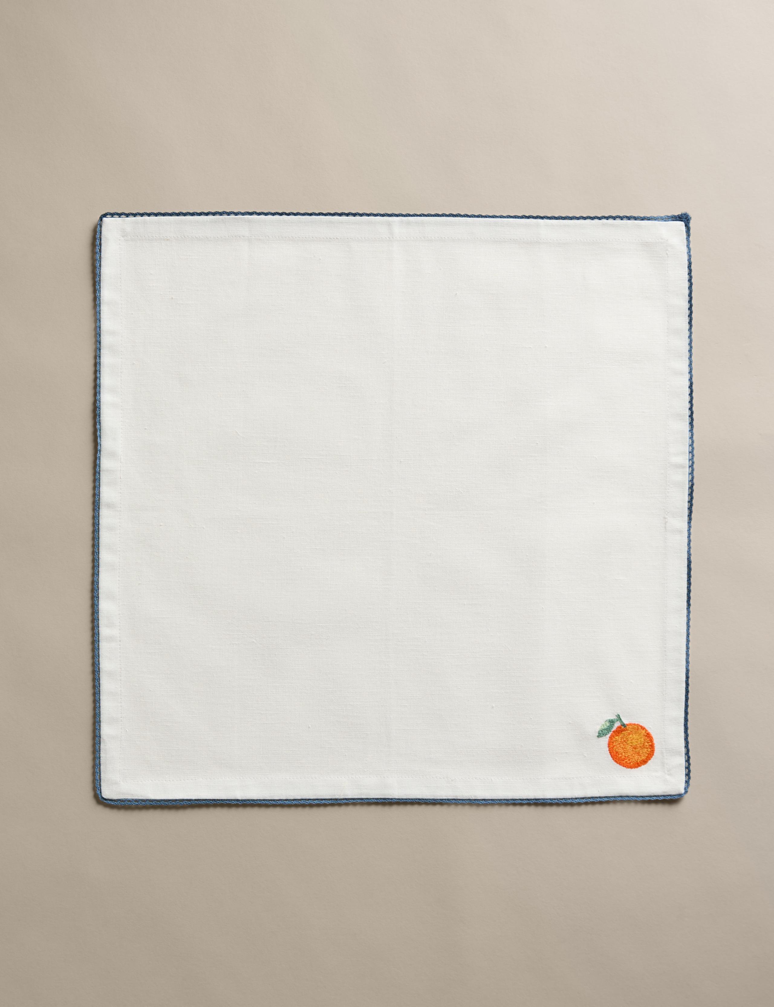 Set of 4 Cotton with Linen Fruit Napkins 3 of 4