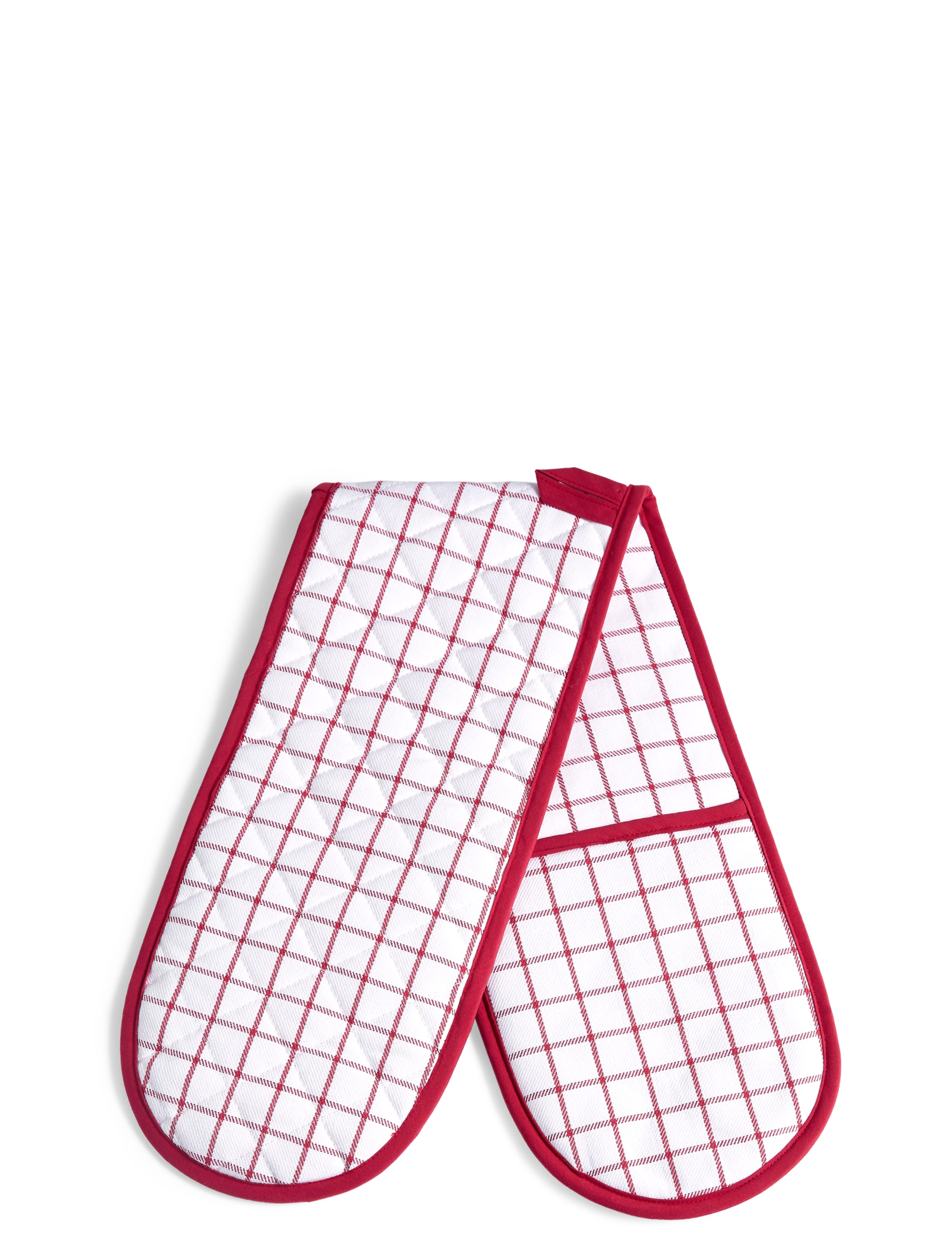 Checked Double Oven Glove 2 of 2