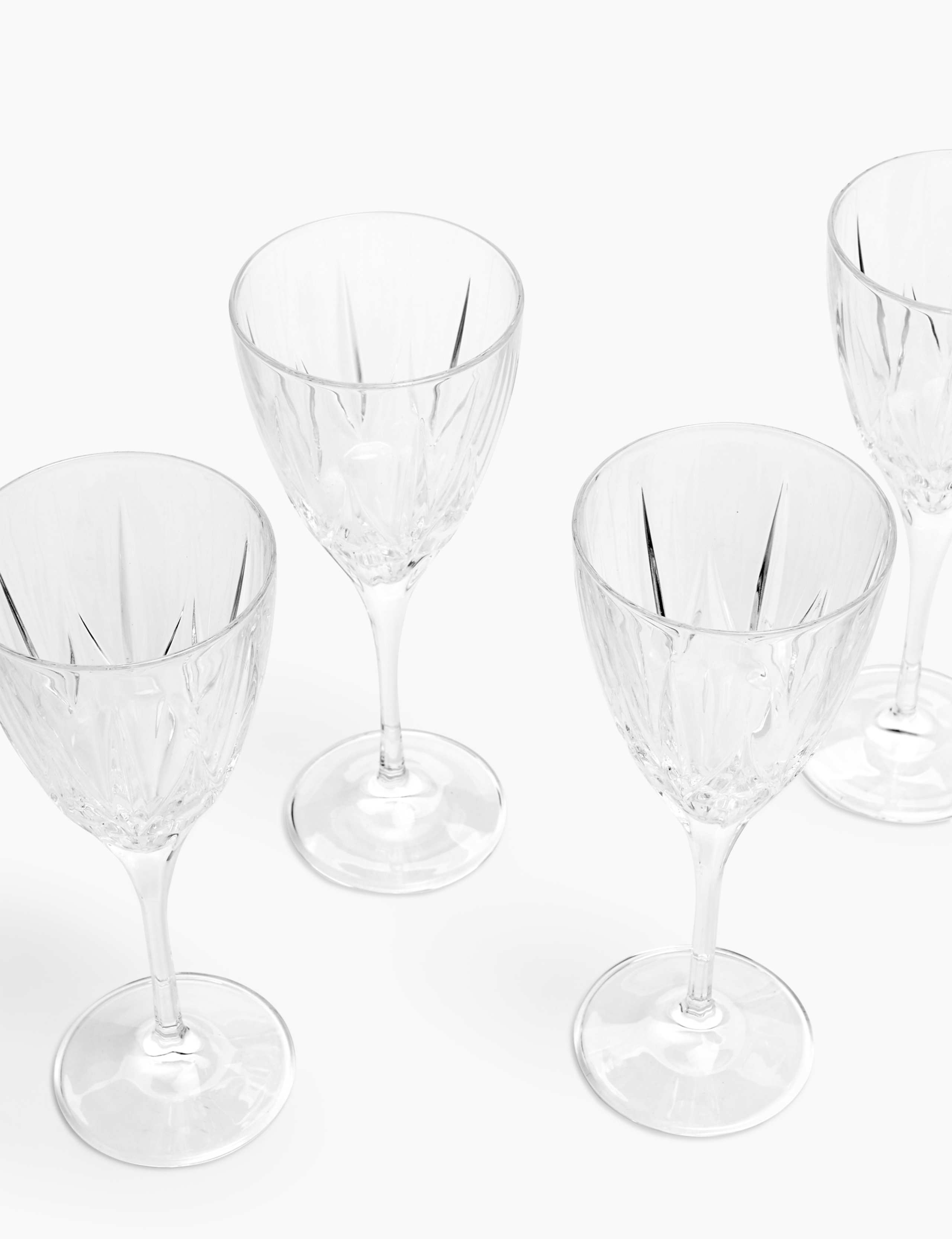 Set of 4 Crystal White Wine Glasses 2 of 3