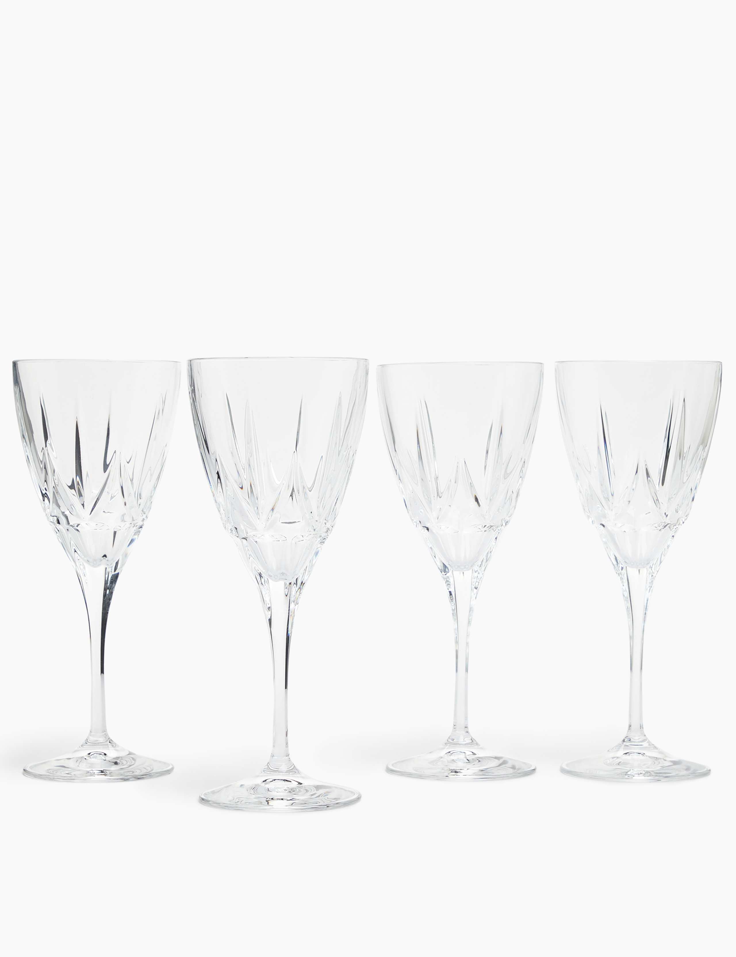 Set of 4 Crystal Red Wine Glasses 1 of 3