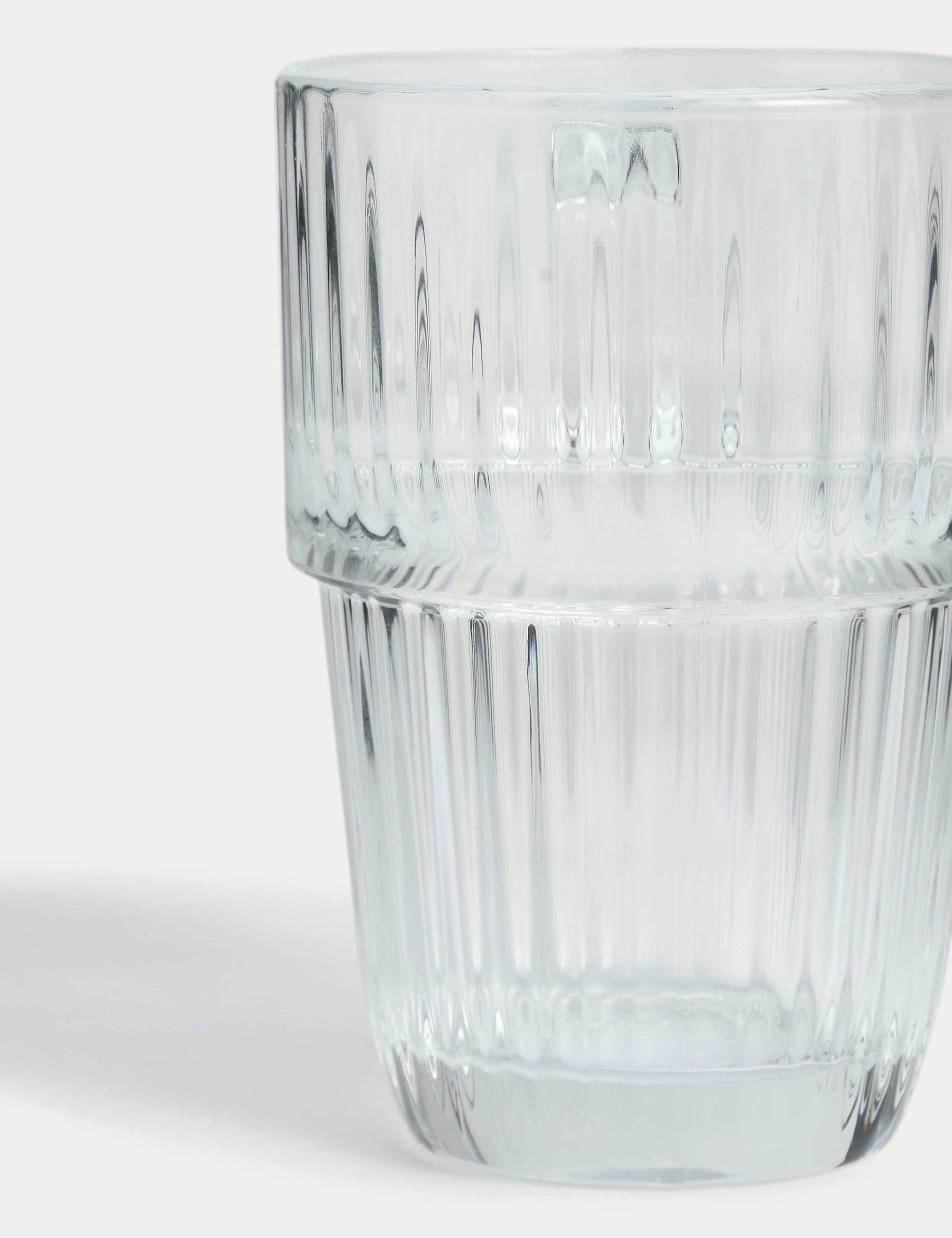 Ribbed Glass Latte Cup 3 of 3