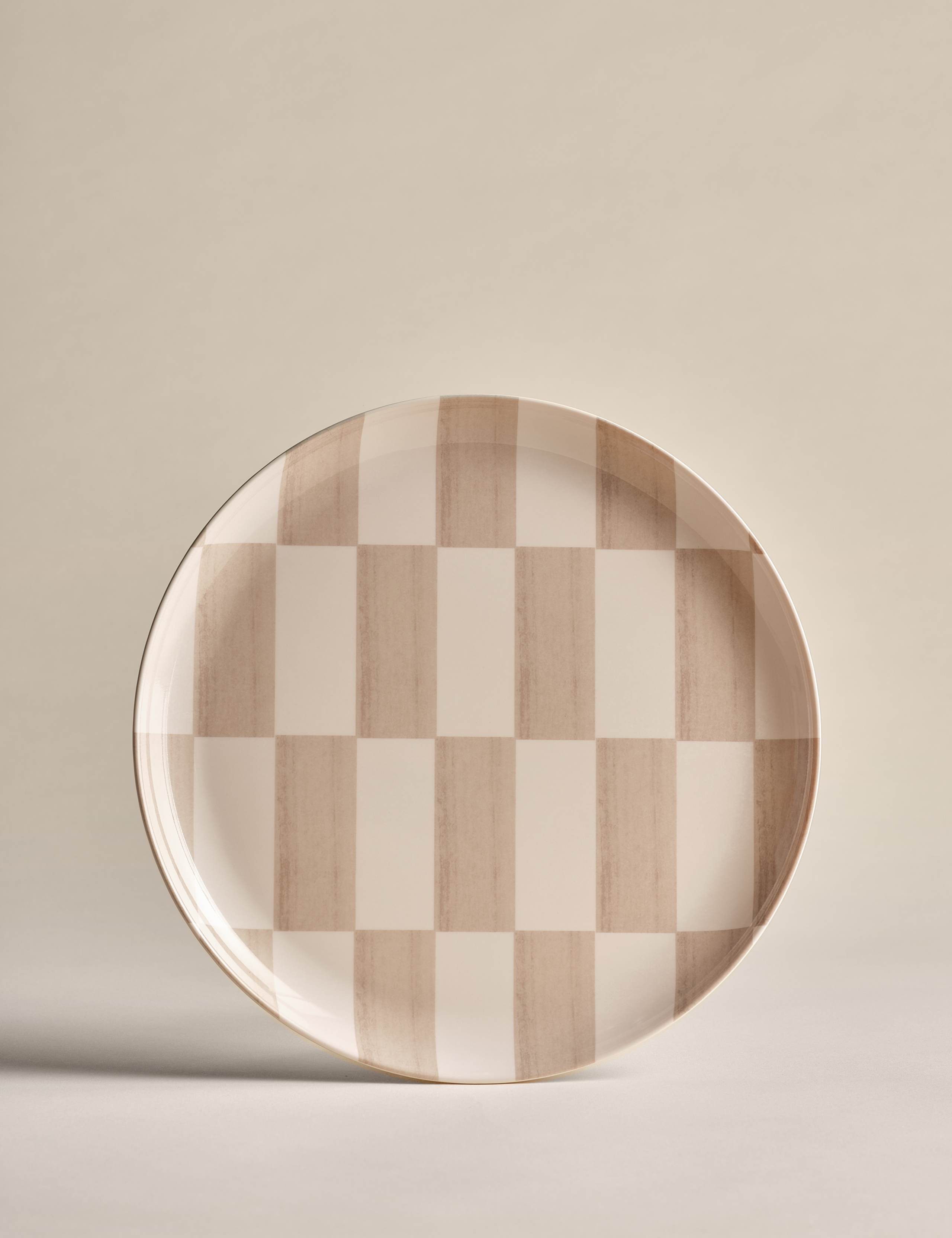 Set of 4 Geo Picnic Dinner Plates 3 of 5