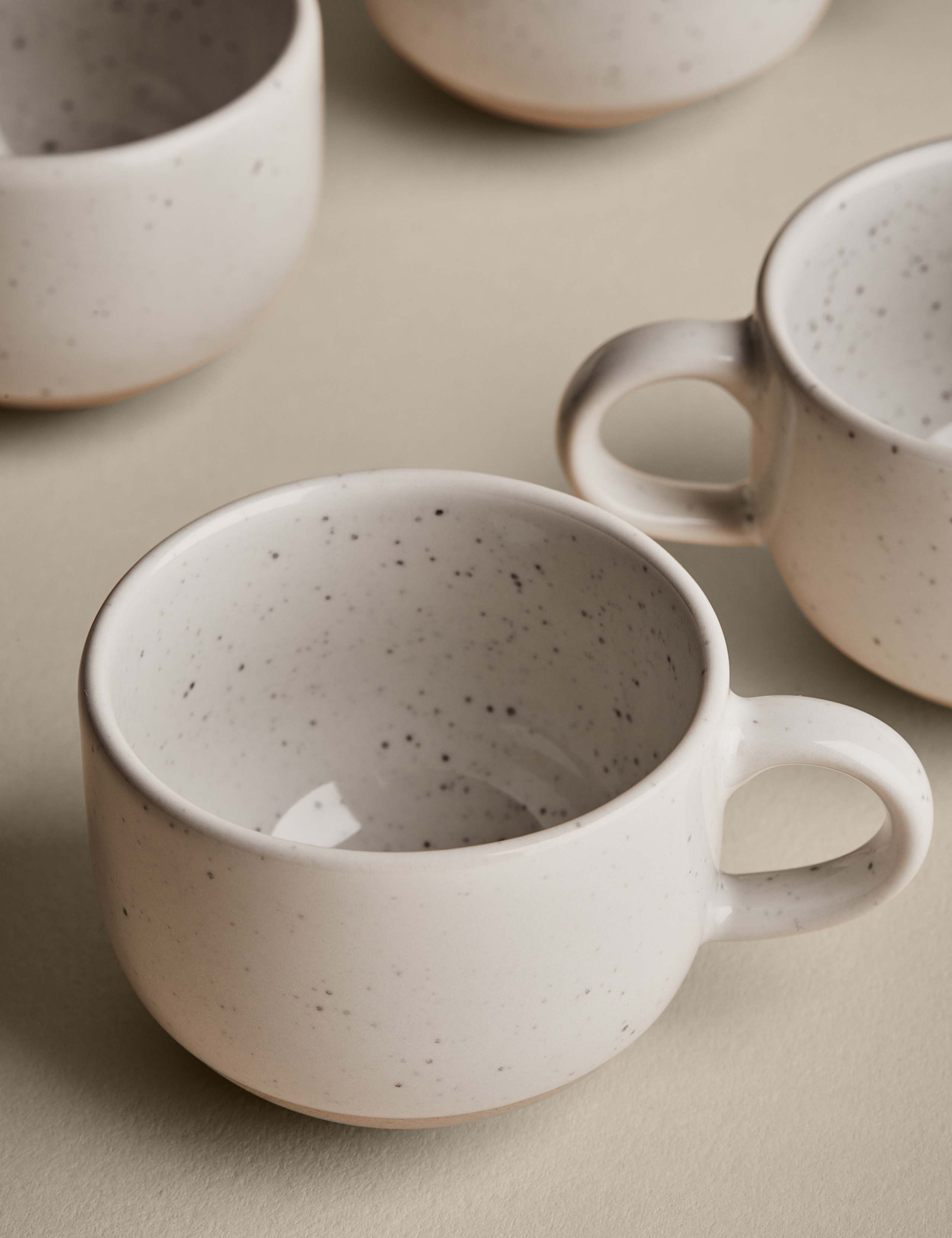 Set of 4 Speckle Ceramic Espresso Mugs 4 of 5