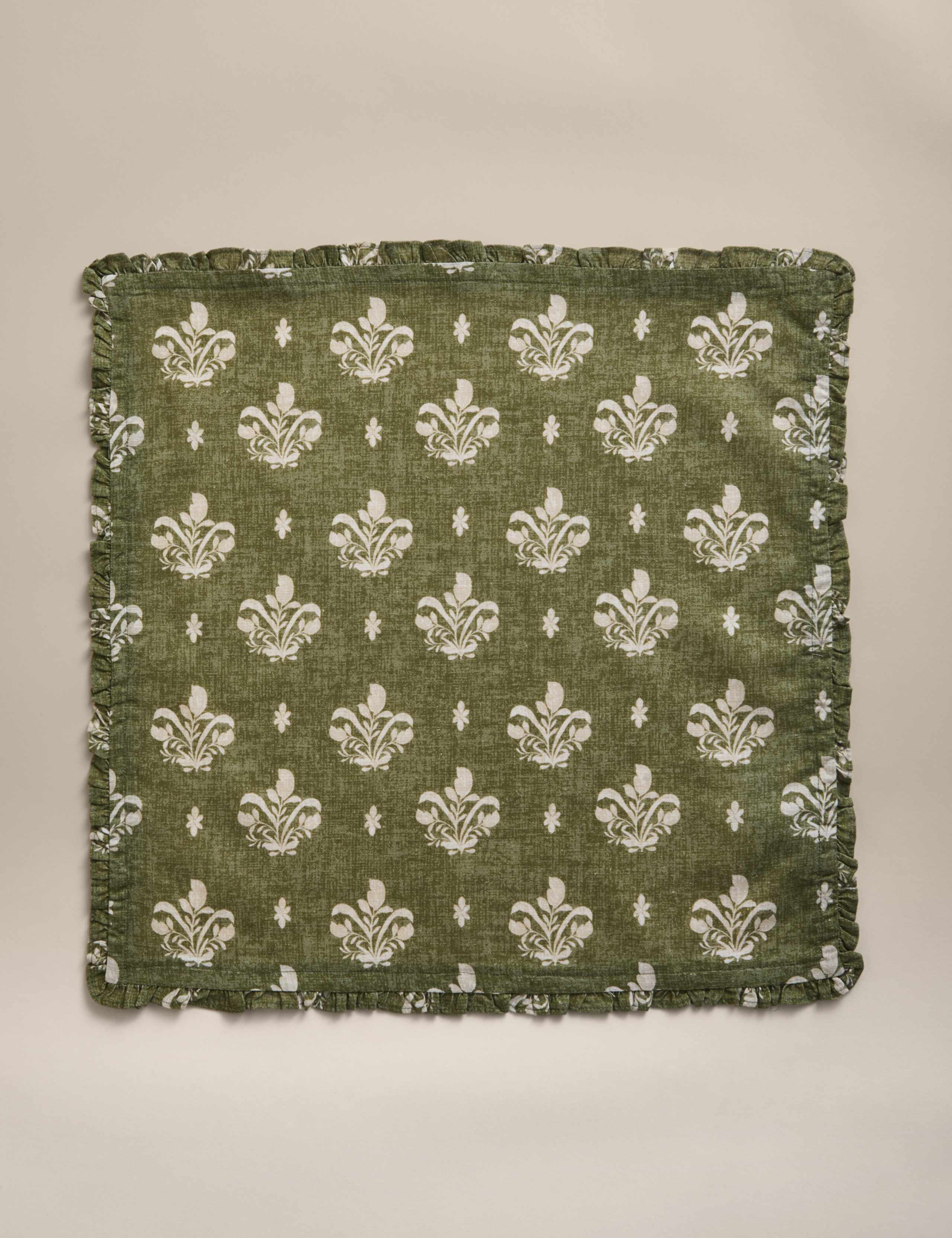 Set of 4 Cotton with Linen Block Print Napkins 2 of 5