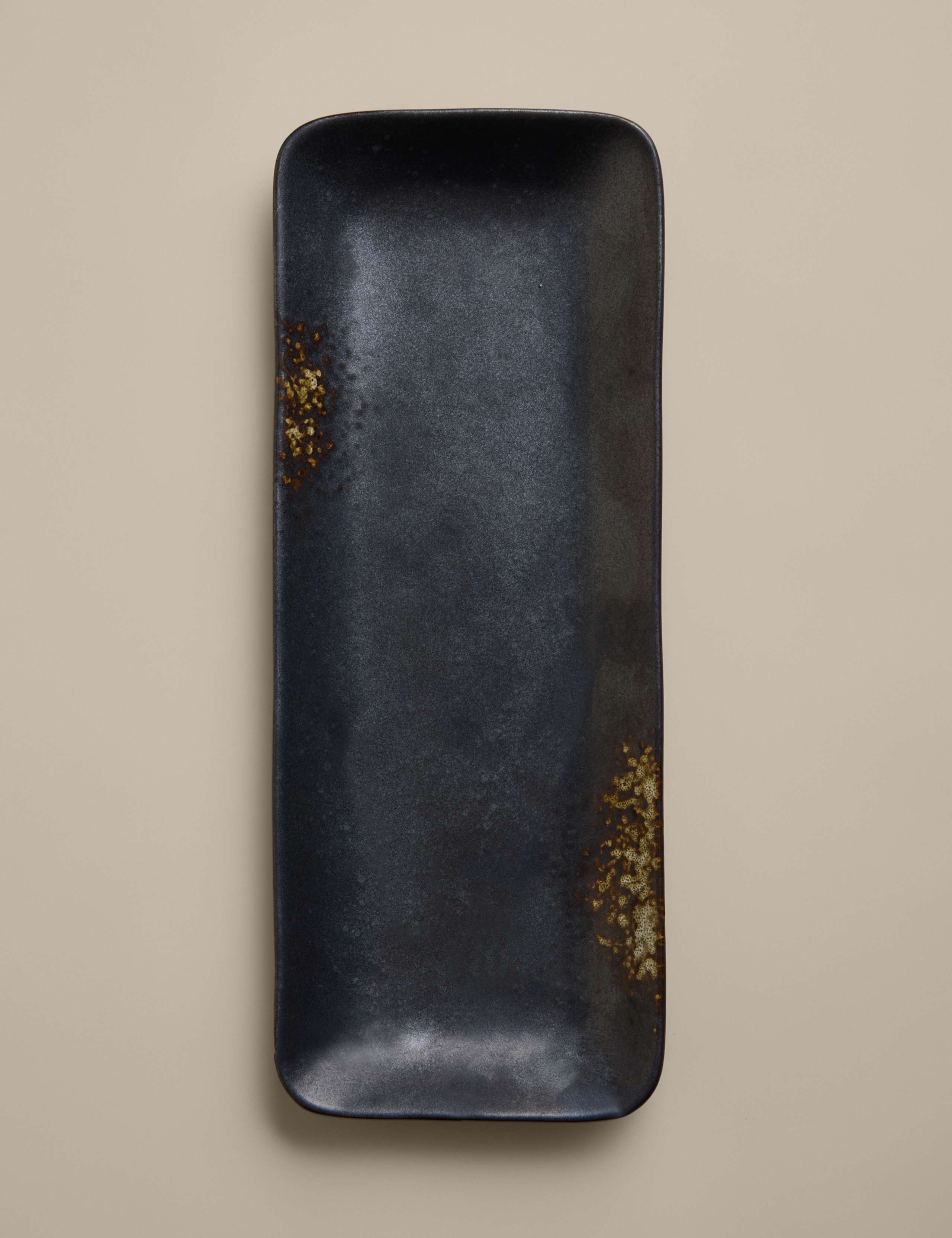 Oxidized Stoneware Rectangular Platter 4 of 5