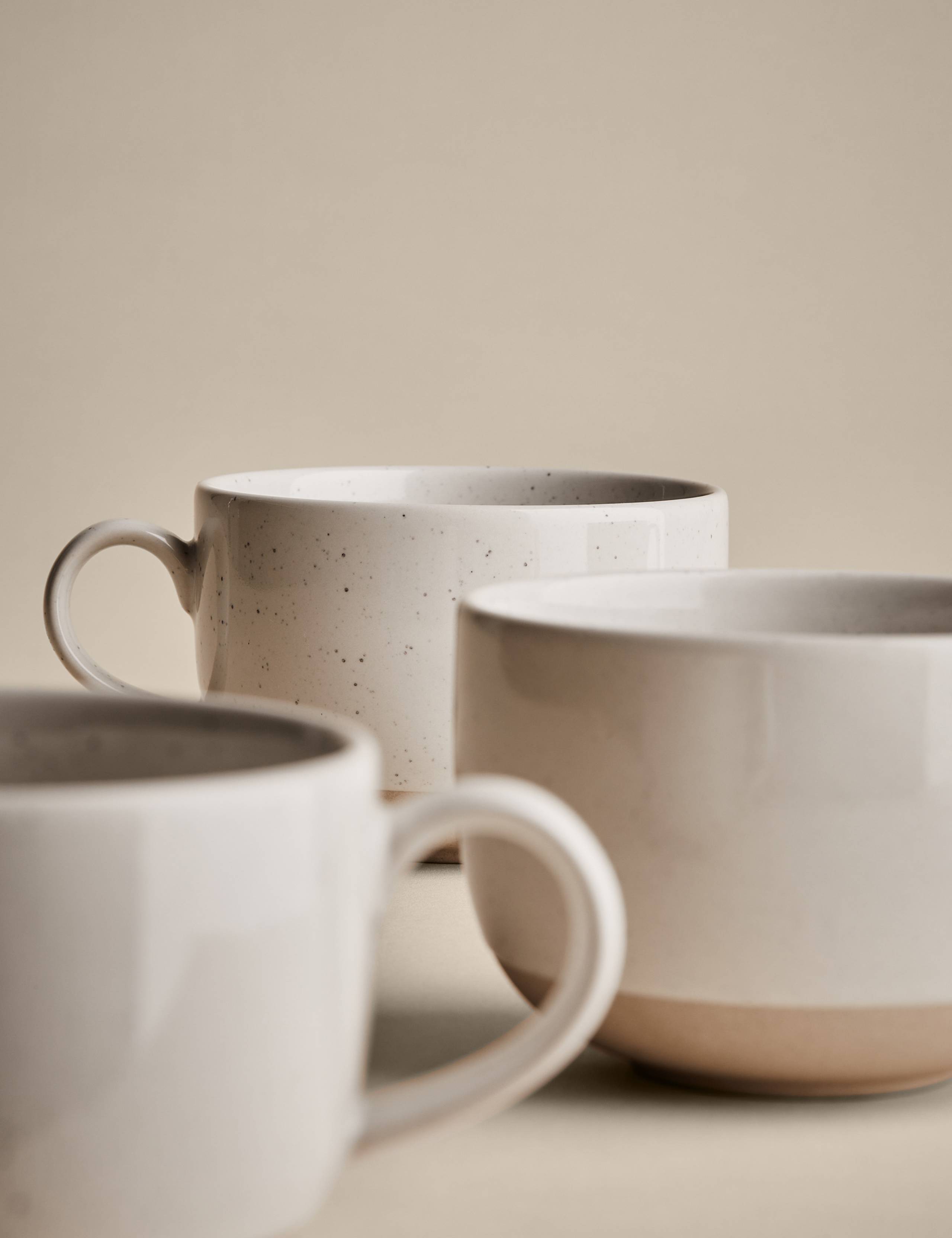 Set of 4 Speckle Ceramic Cappuccino Cups 5 of 5