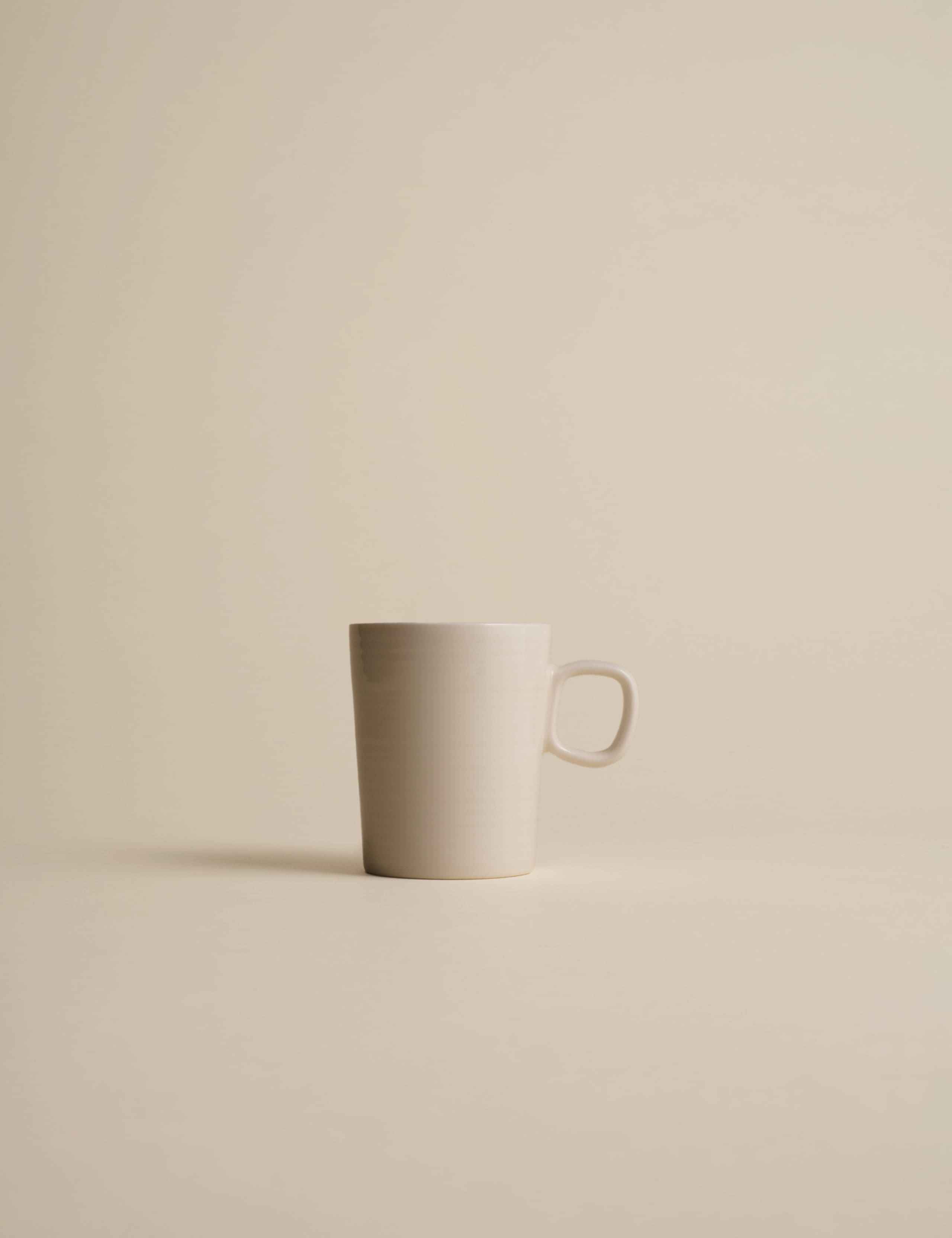 Set of 4 Ribbed Ceramic Cappucino Cups 2 of 4