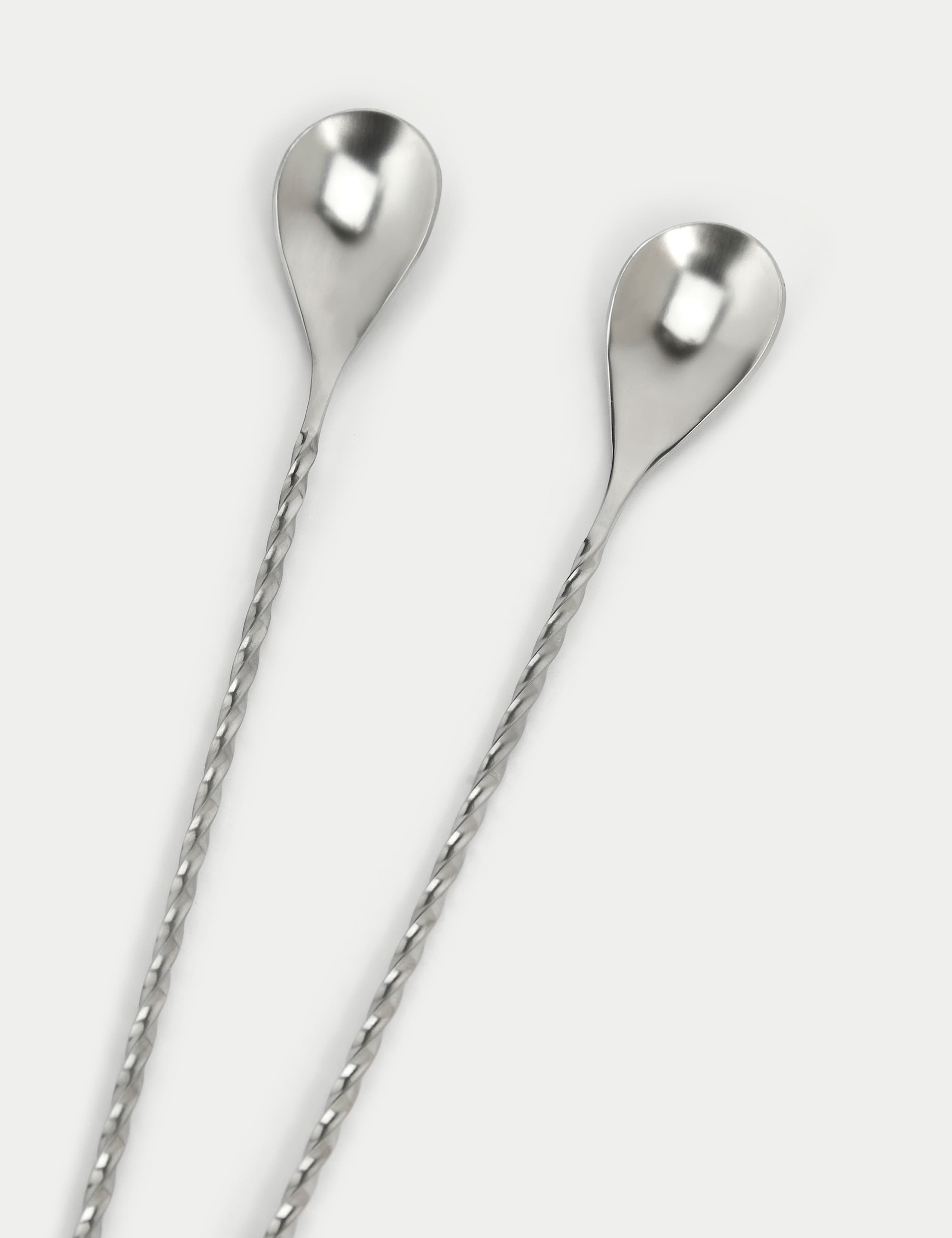 Set of 2 Stainless Steel Latte Spoons 3 of 3