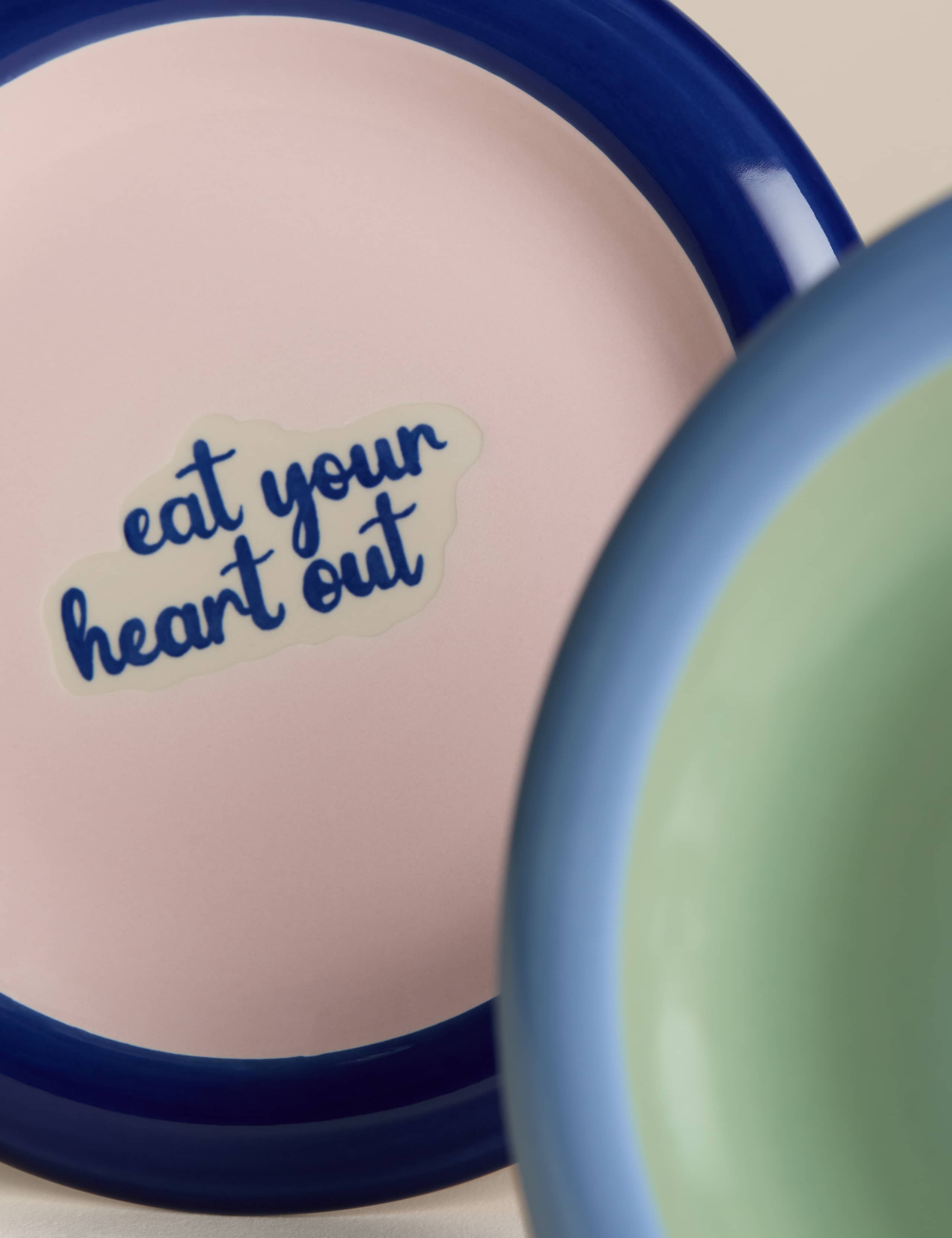 2pk Bubble Slogan Serving Plates 2 of 7