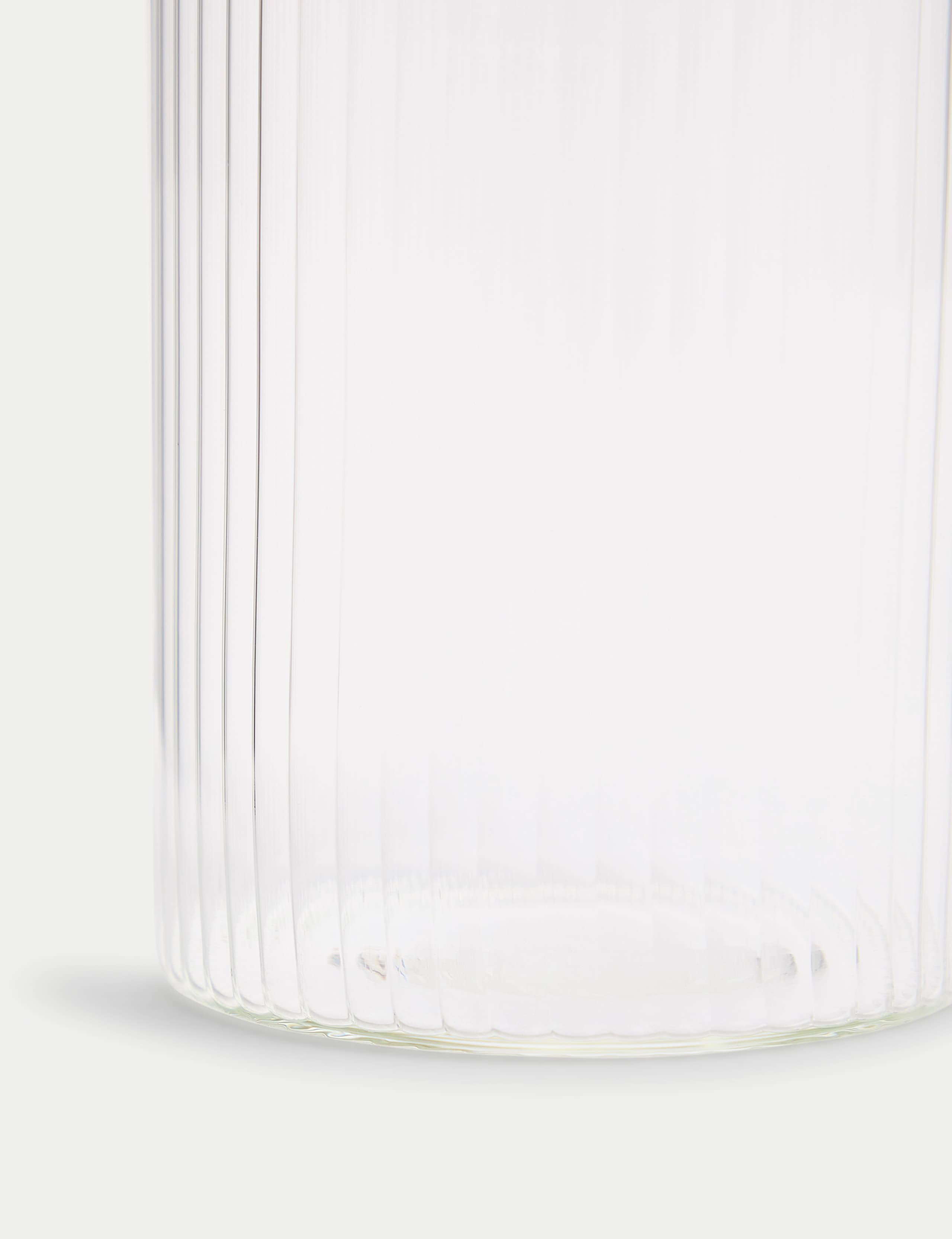 Large Ribbed Glass Pourer 3 of 3
