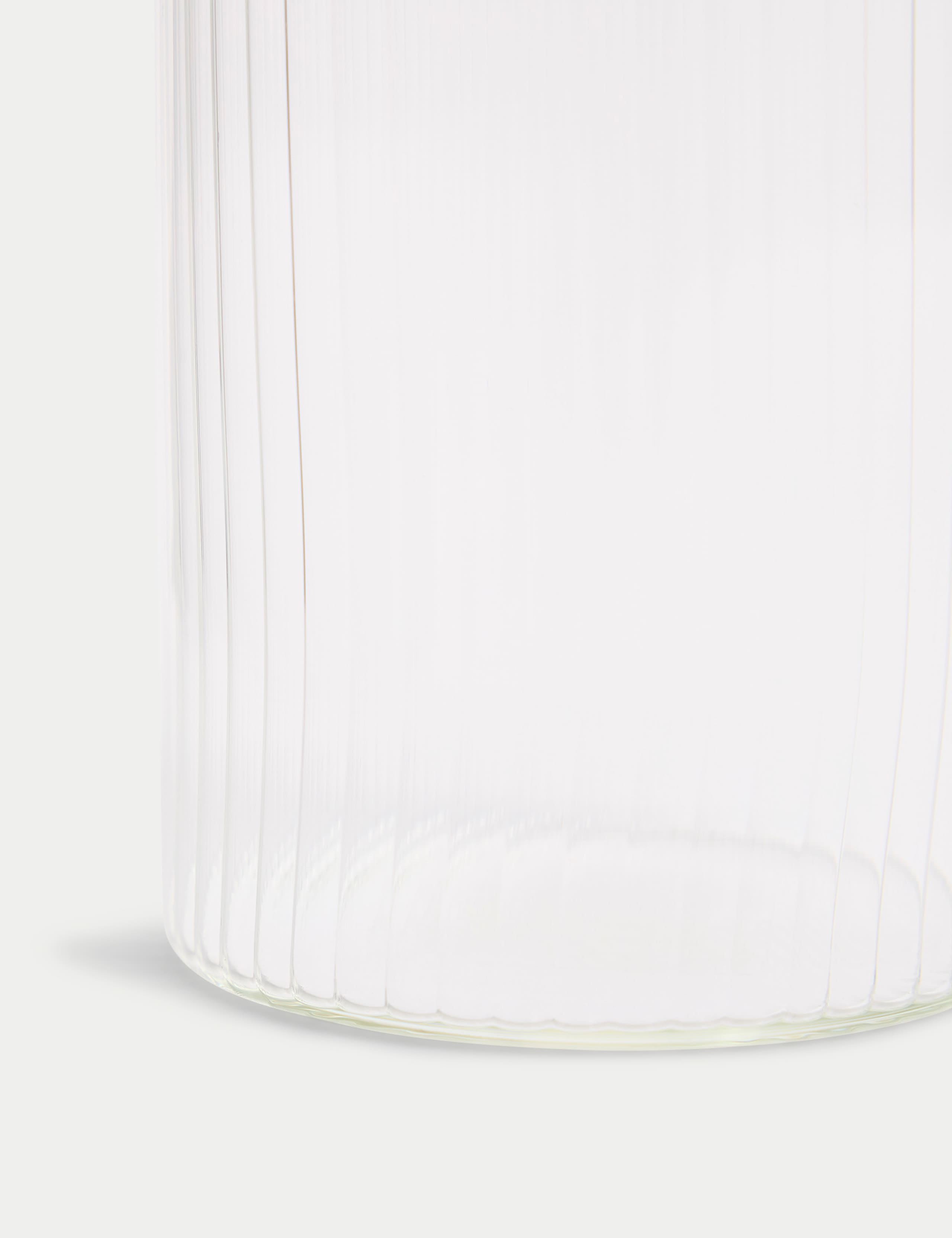 Medium Ribbed Glass Pourer 3 of 3