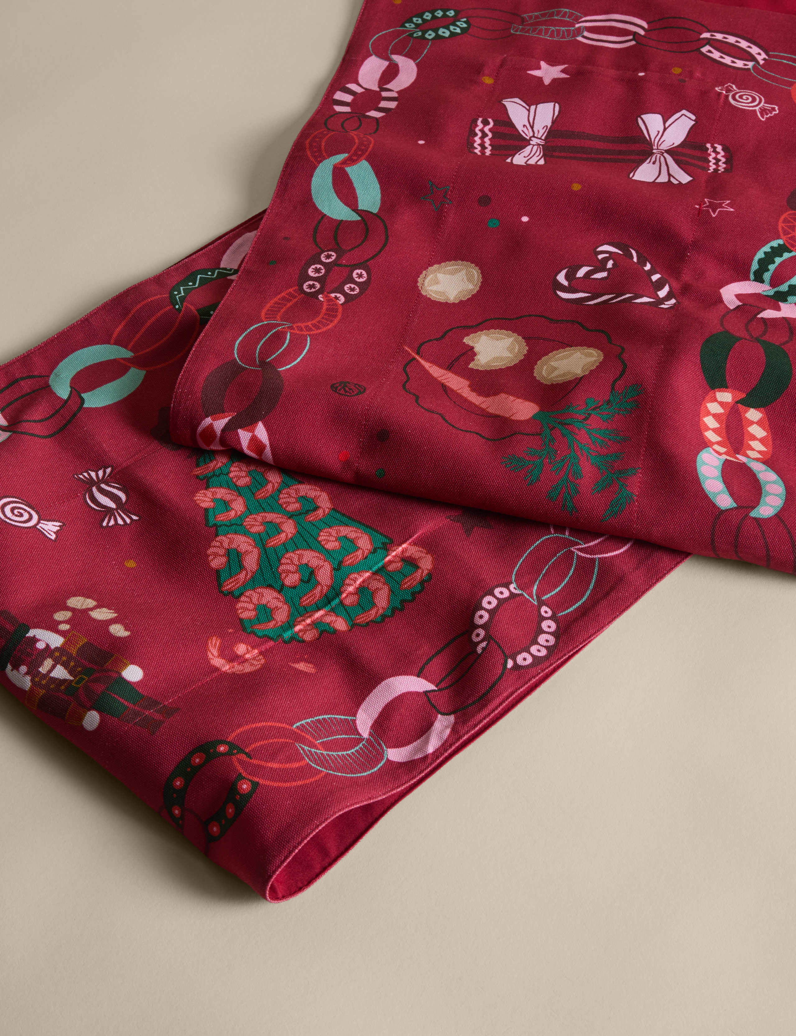 Pure Cotton Light Up Christmas Table Runner 4 of 4