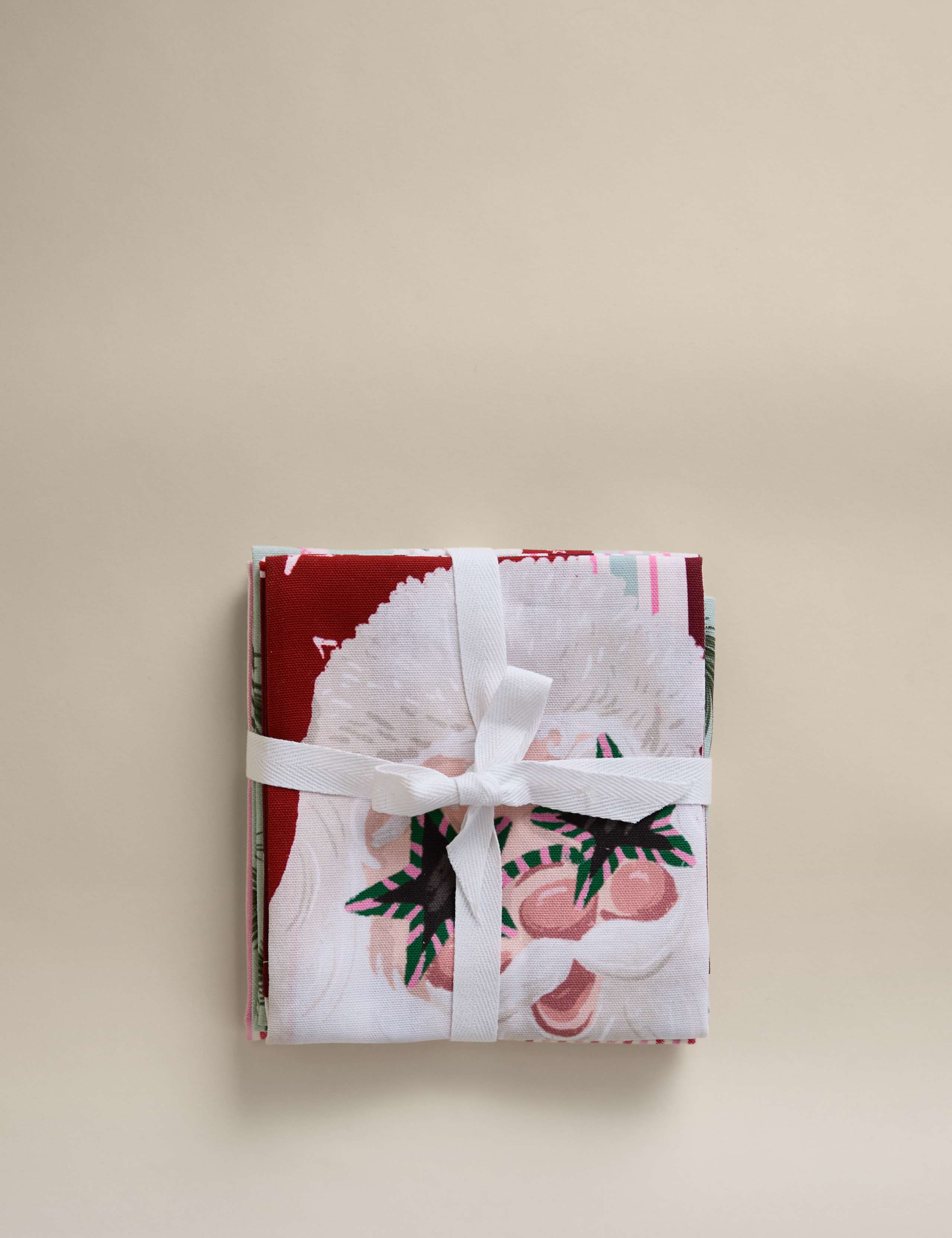 Set of 3 Pure Cotton Festive Tea Towels 4 of 4