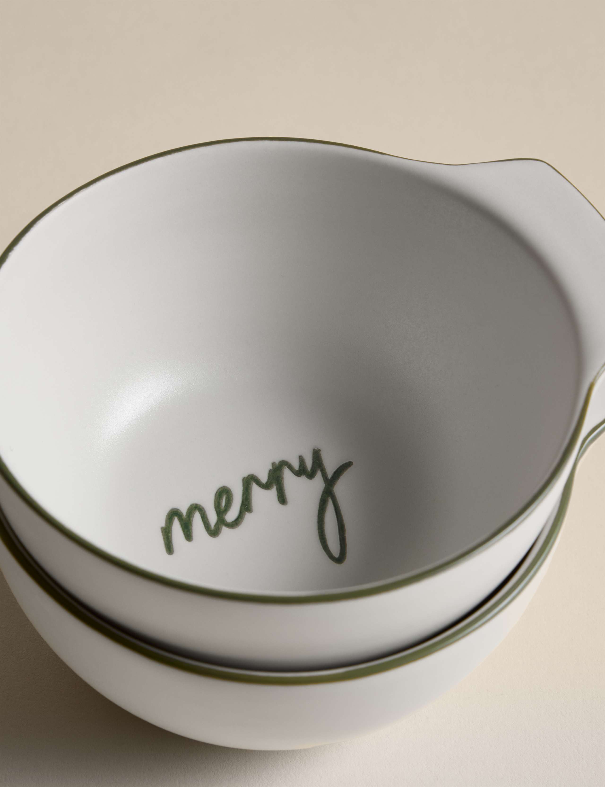 Set of 2 Christmas Slogan Round Nibble Bowls 5 of 5