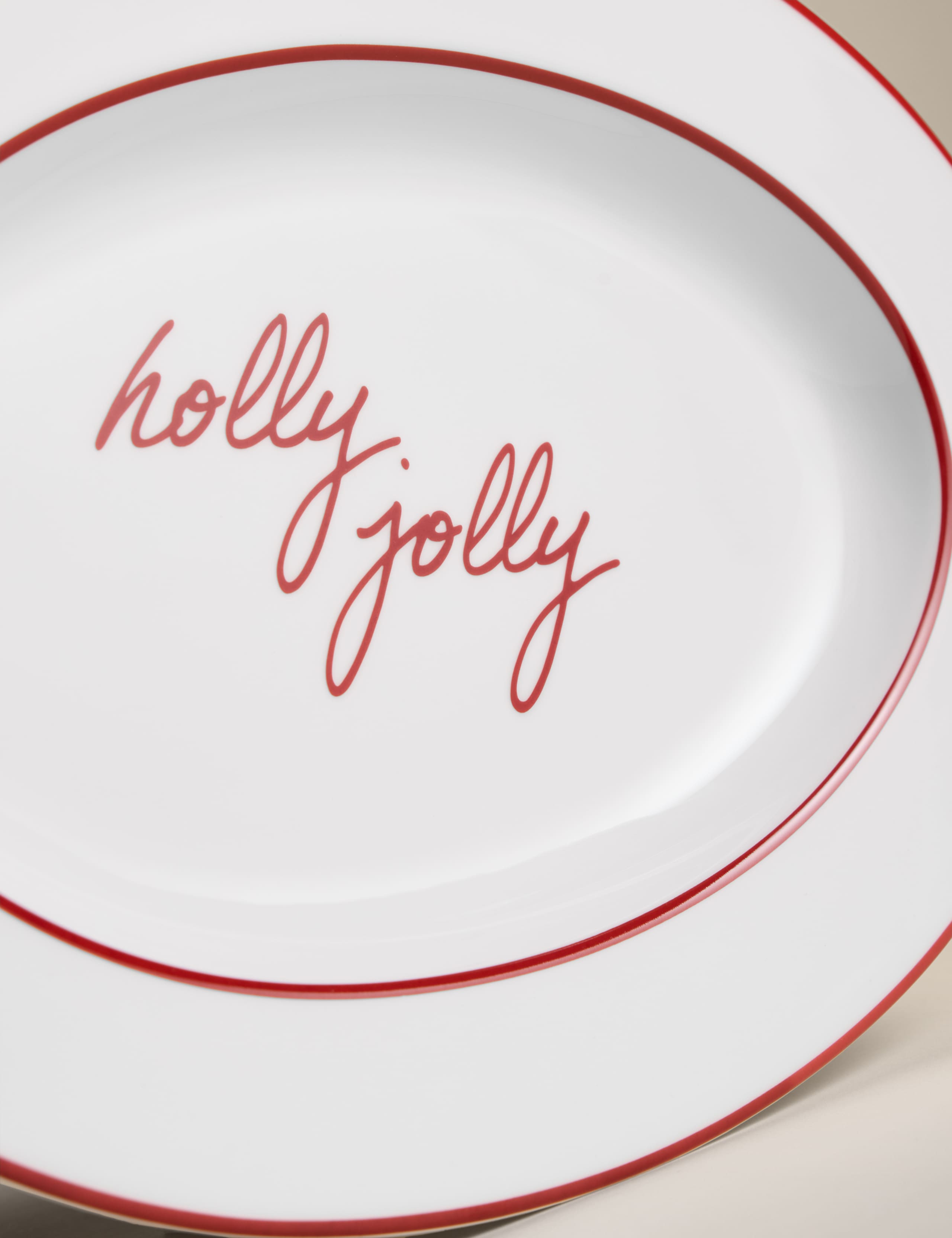 Bone China Christmas Oval Platter 2 of 5