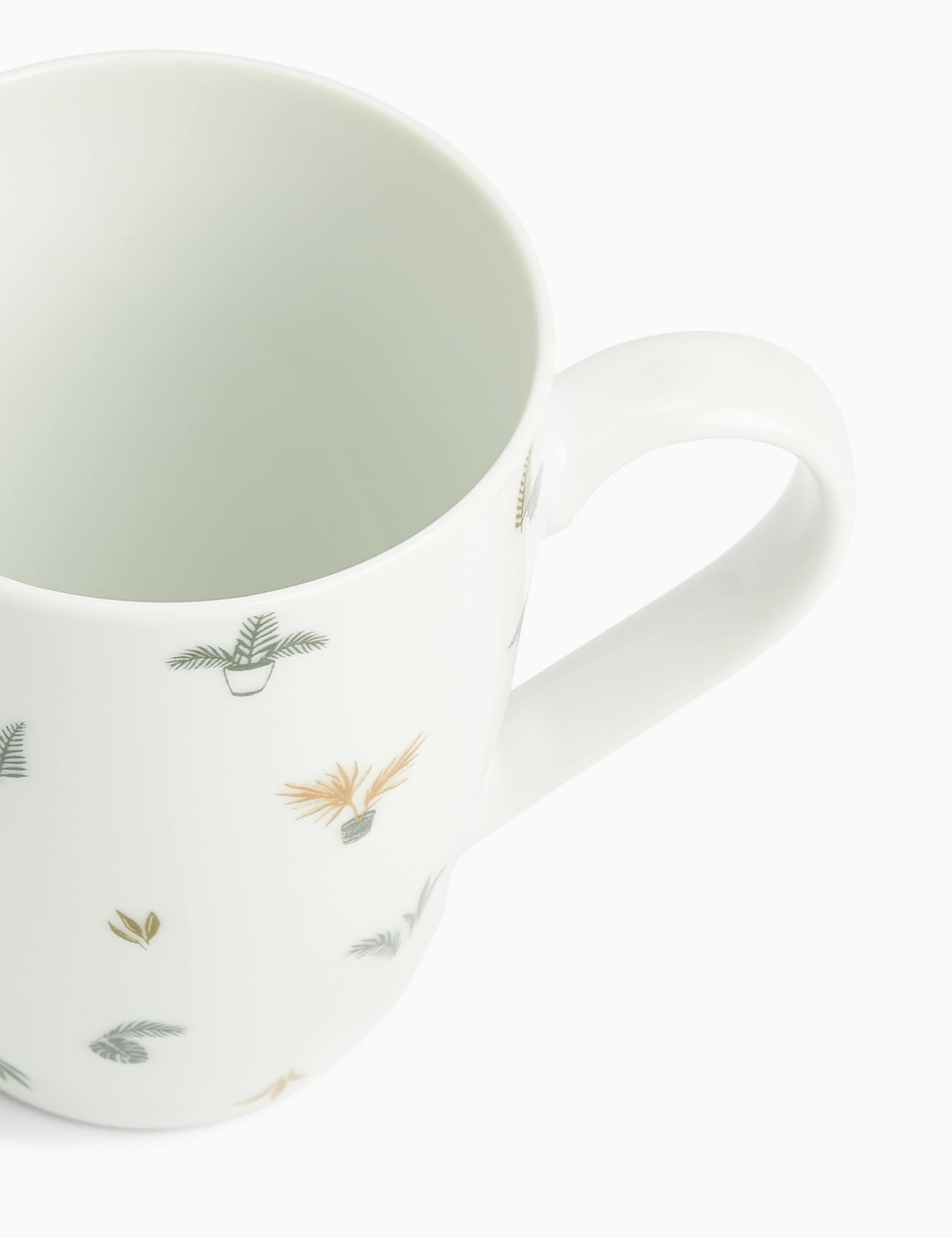 Set of 4 Plant Print Mug 4 of 4