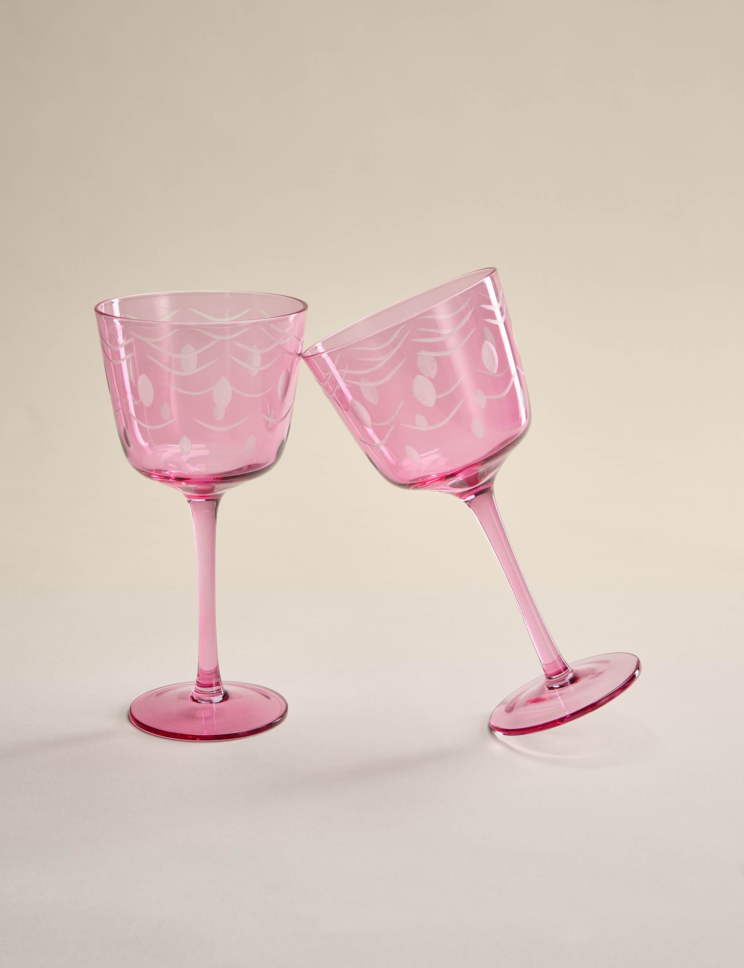 Set of 2 Retro Wine Glasses 3 of 6