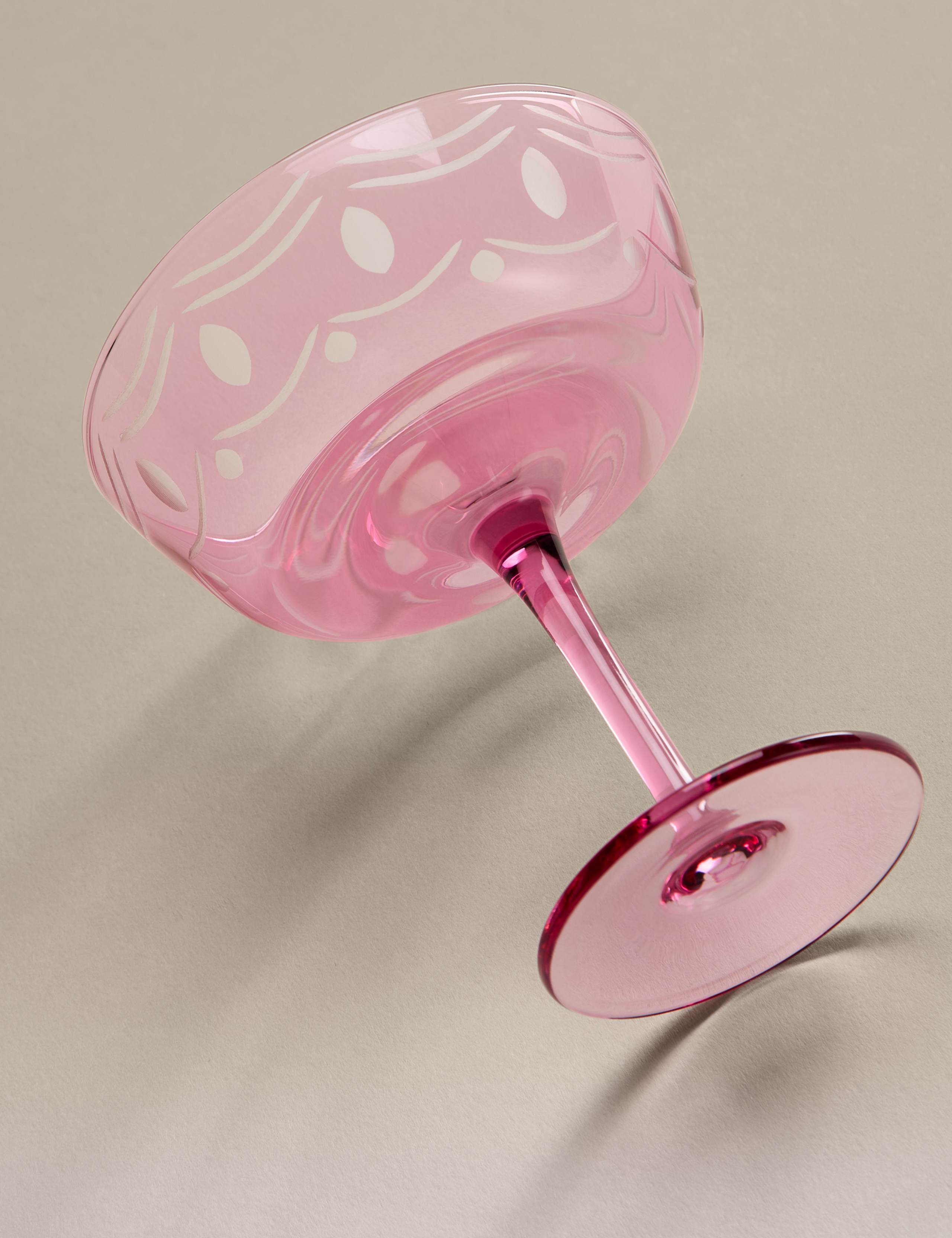 Set of 2 Retro Coupe Glasses 4 of 5