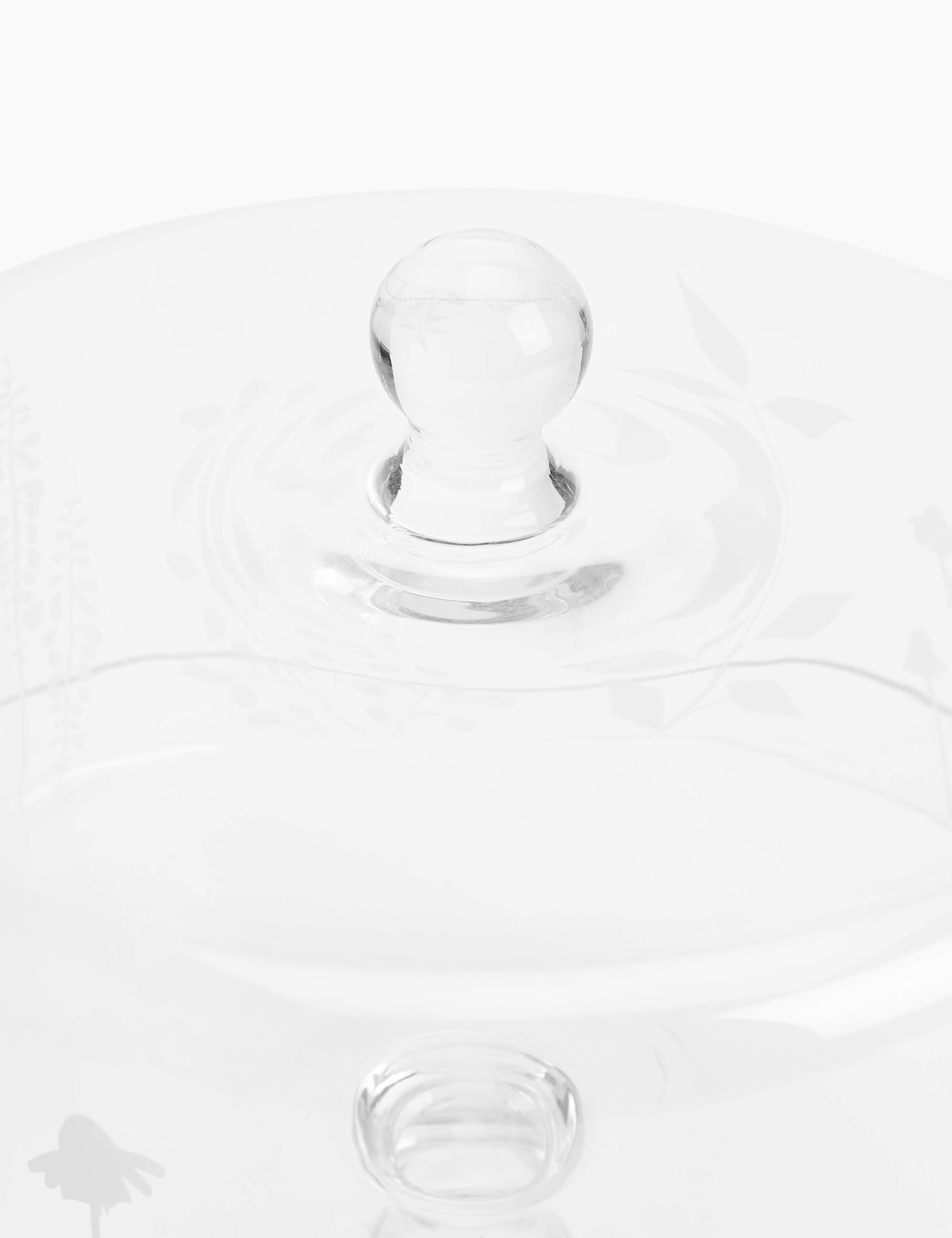 Glass Botanical Print Cake Stand 3 of 4