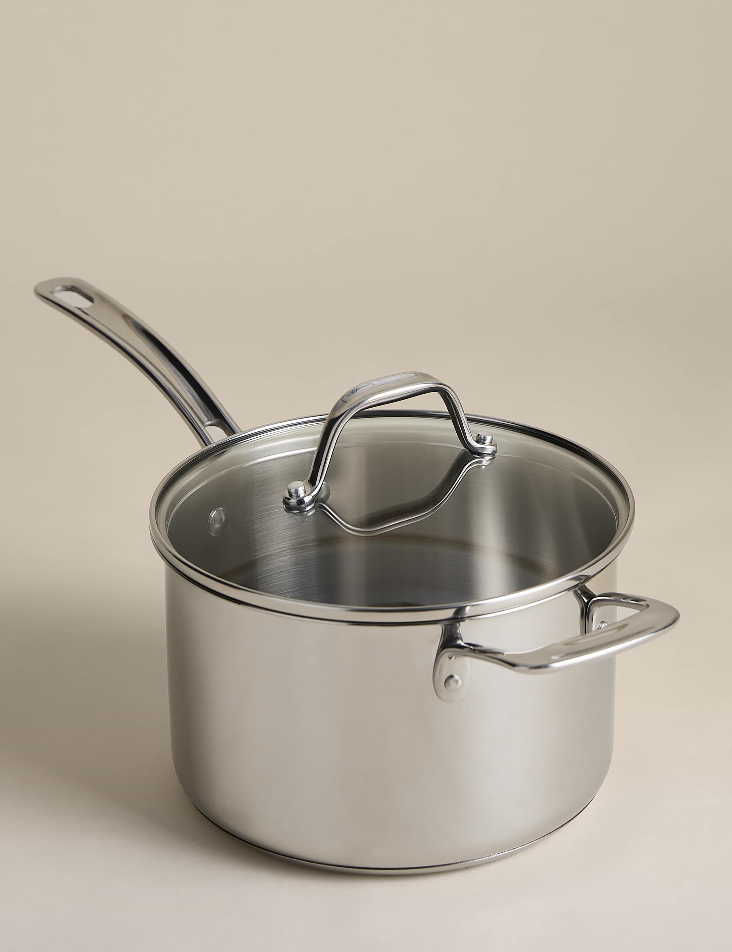 Stainless Steel 20cm Saucepan 1 of 3