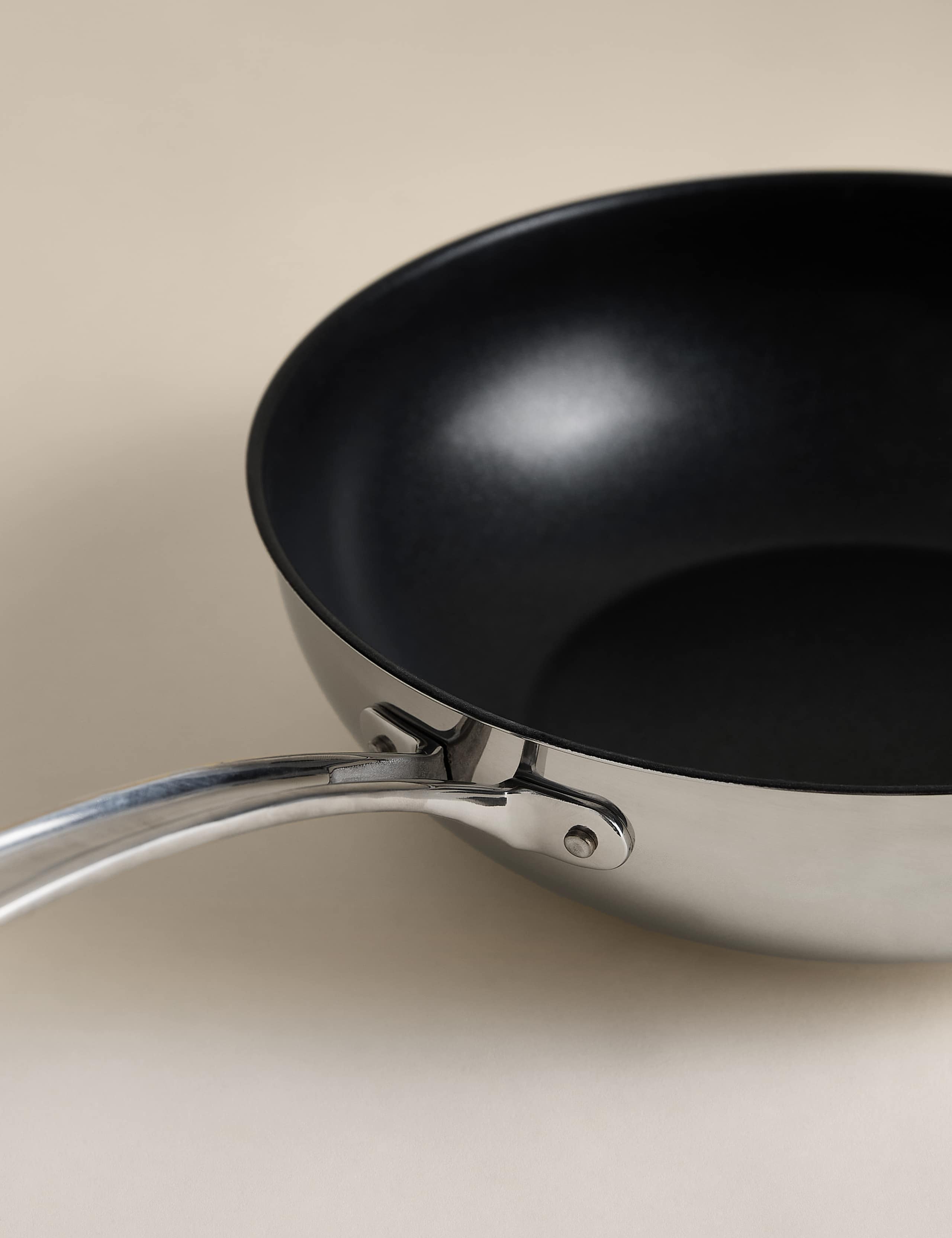 Stainless Steel 30cm Wok 3 of 3