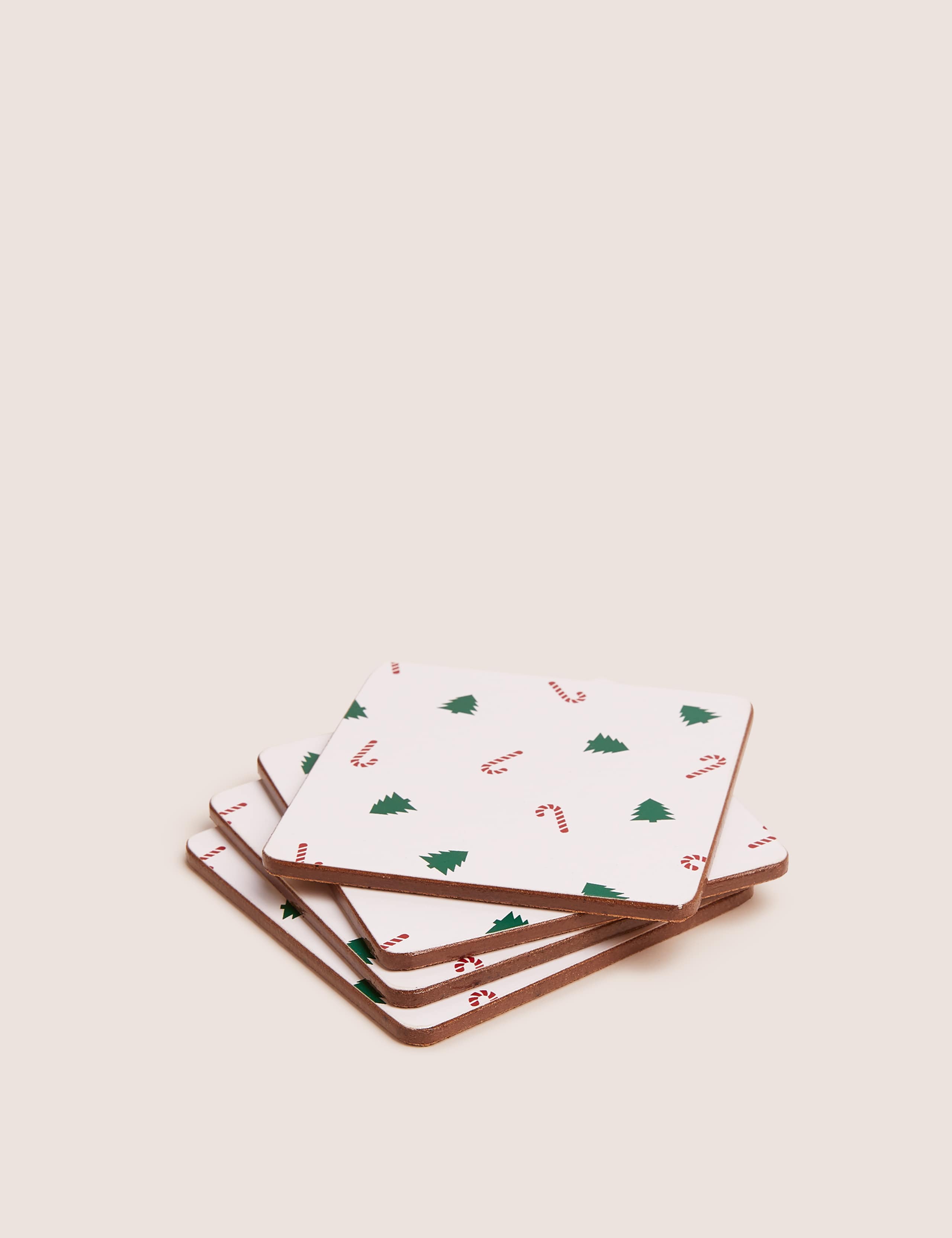 Set of 4 Festive Fun Cork Coasters 1 of 3
