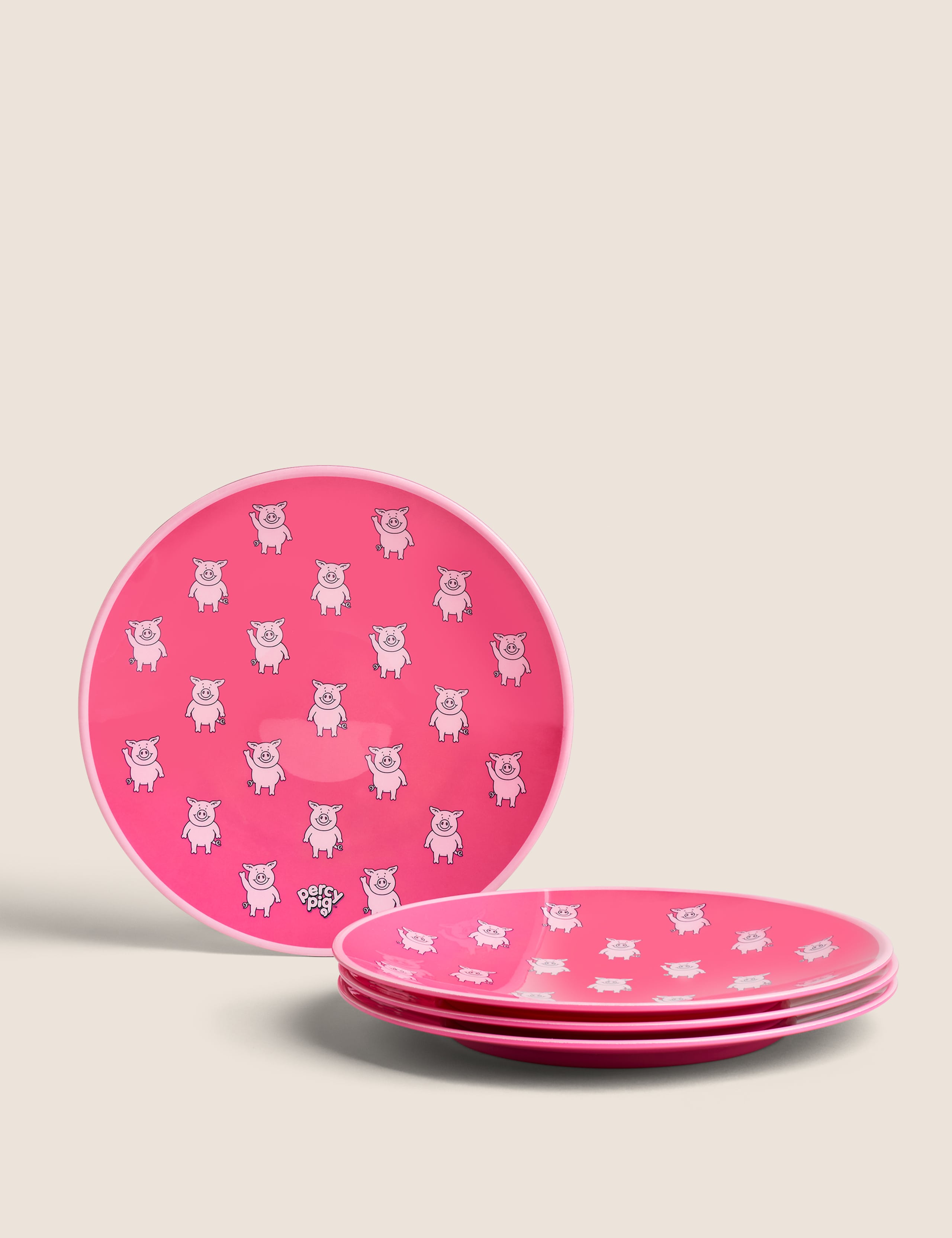 Set of 4 Percy Pig™ Picnic Side Plates 1 of 2