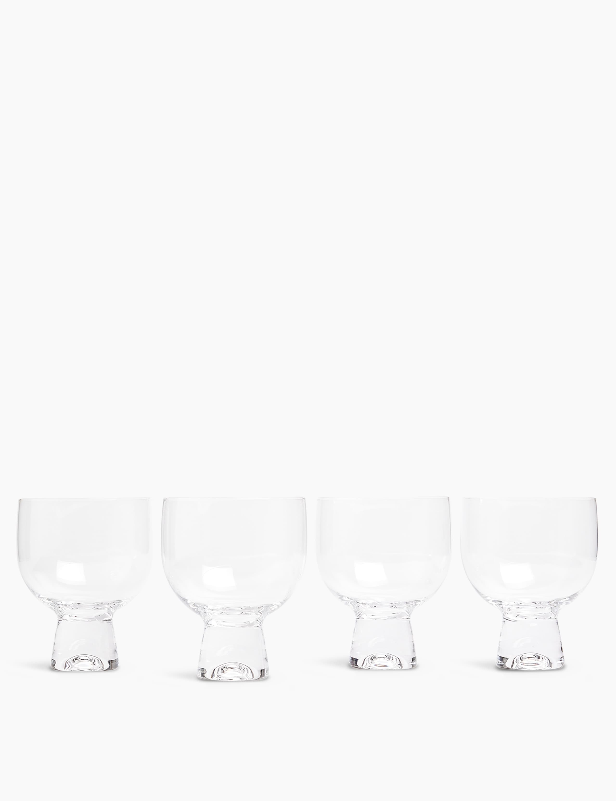 Set of 4 Miami Crystal Gin Glasses 1 of 4