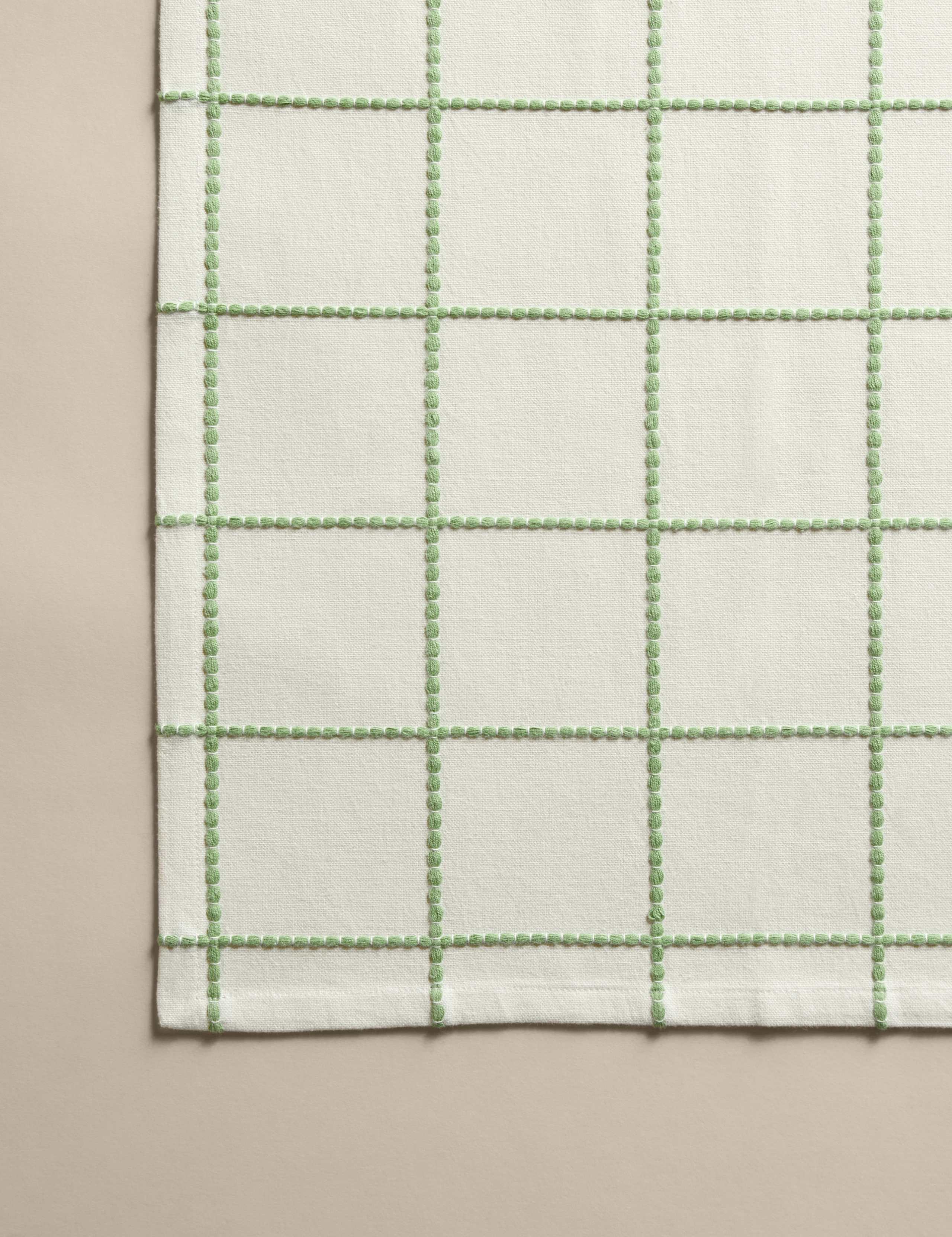 Set of 4 Pure Cotton Checked Napkins 2 of 4