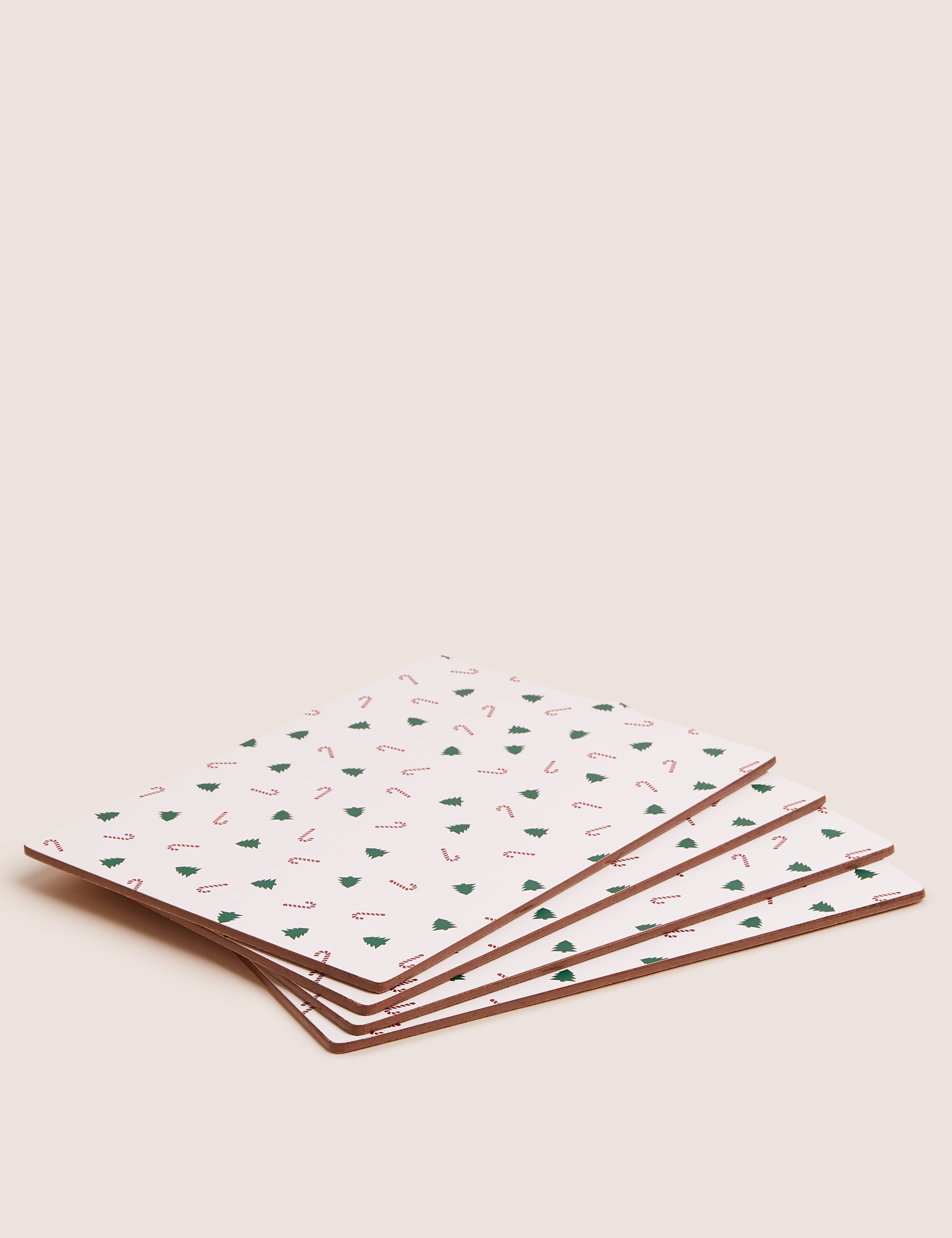 Set of 4 Festive Fun Cork Placemats 1 of 3