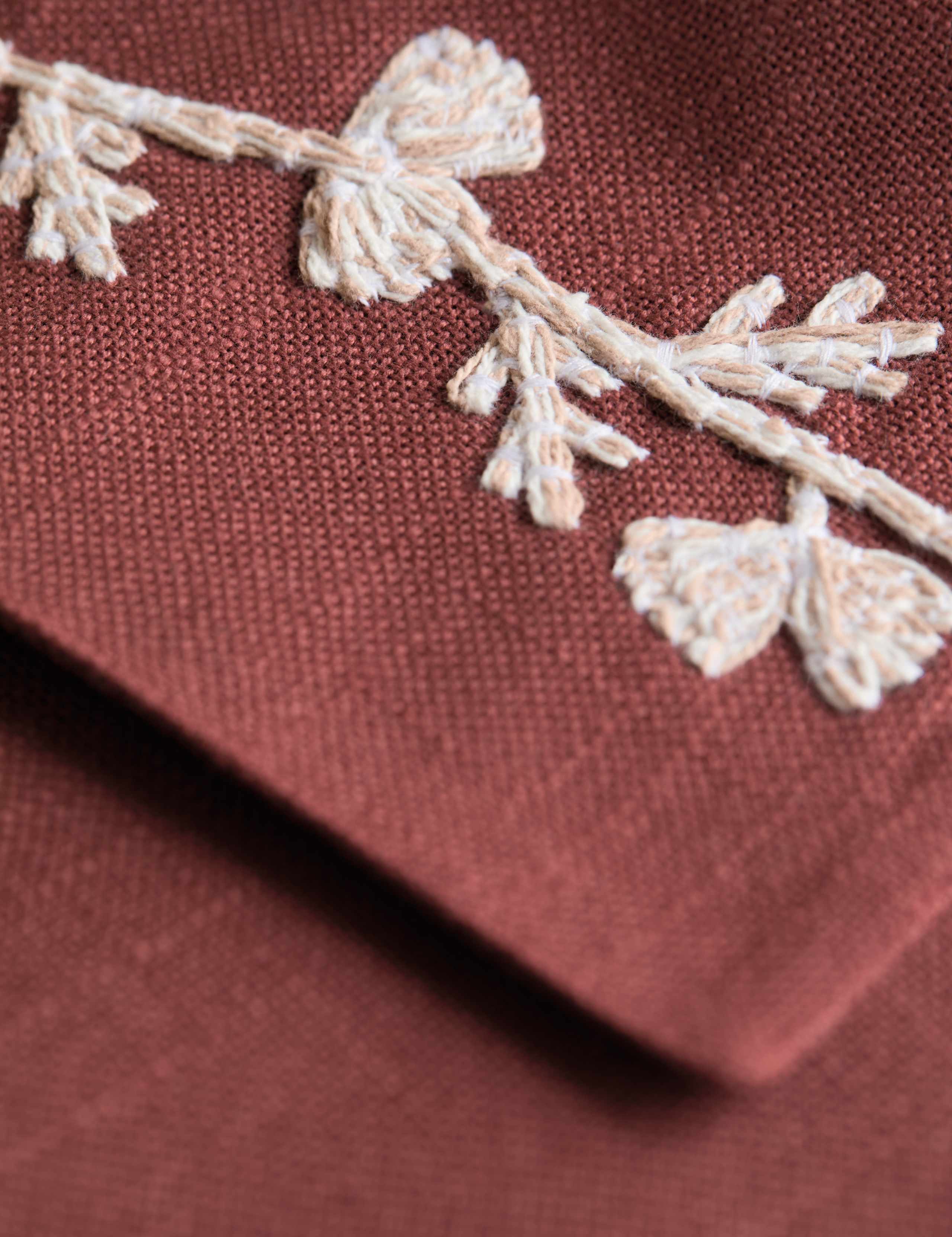 Set of 2 Pure Cotton Embroidered Placemats 2 of 5