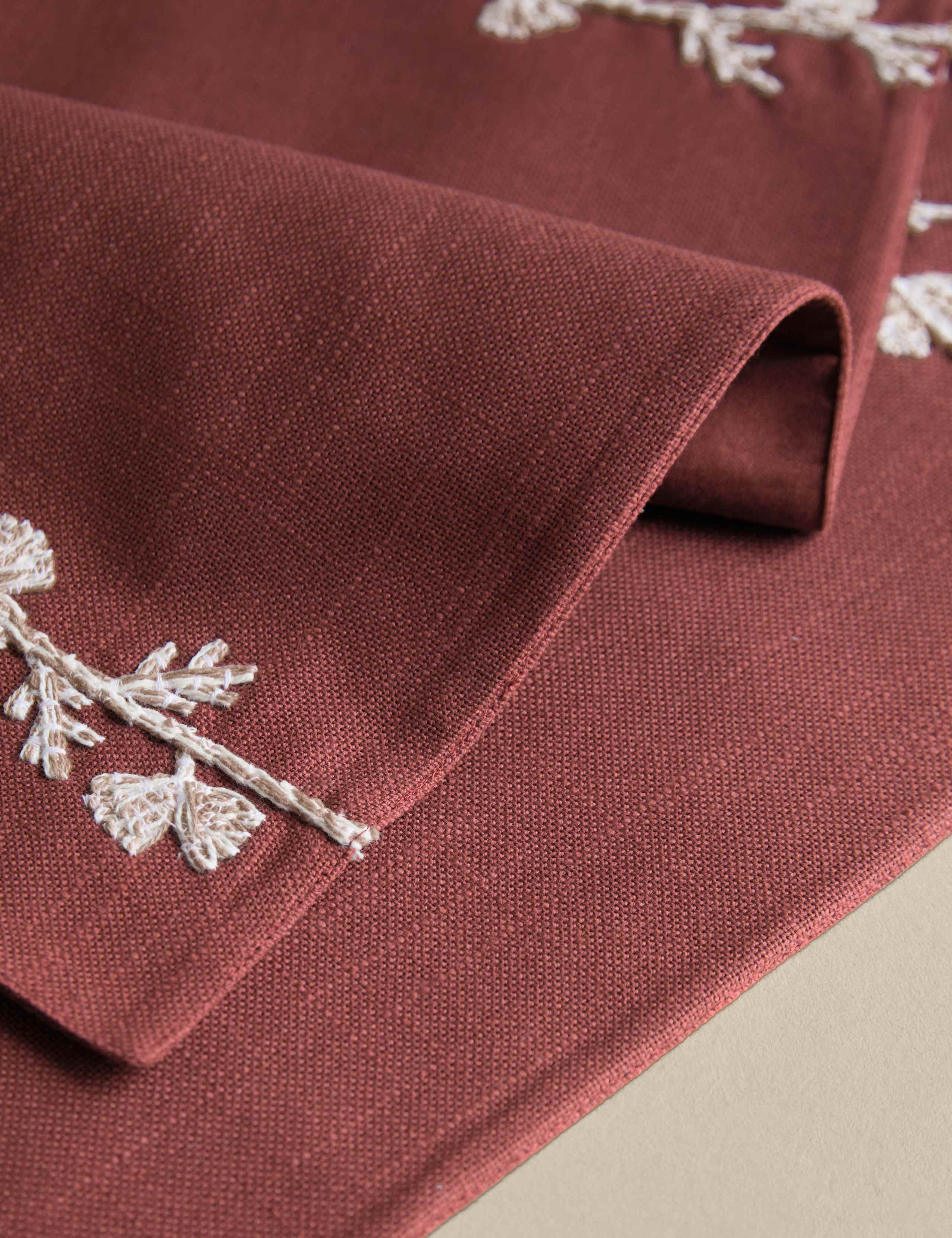 Set of 2 Pure Cotton Embroidered Placemats 3 of 5