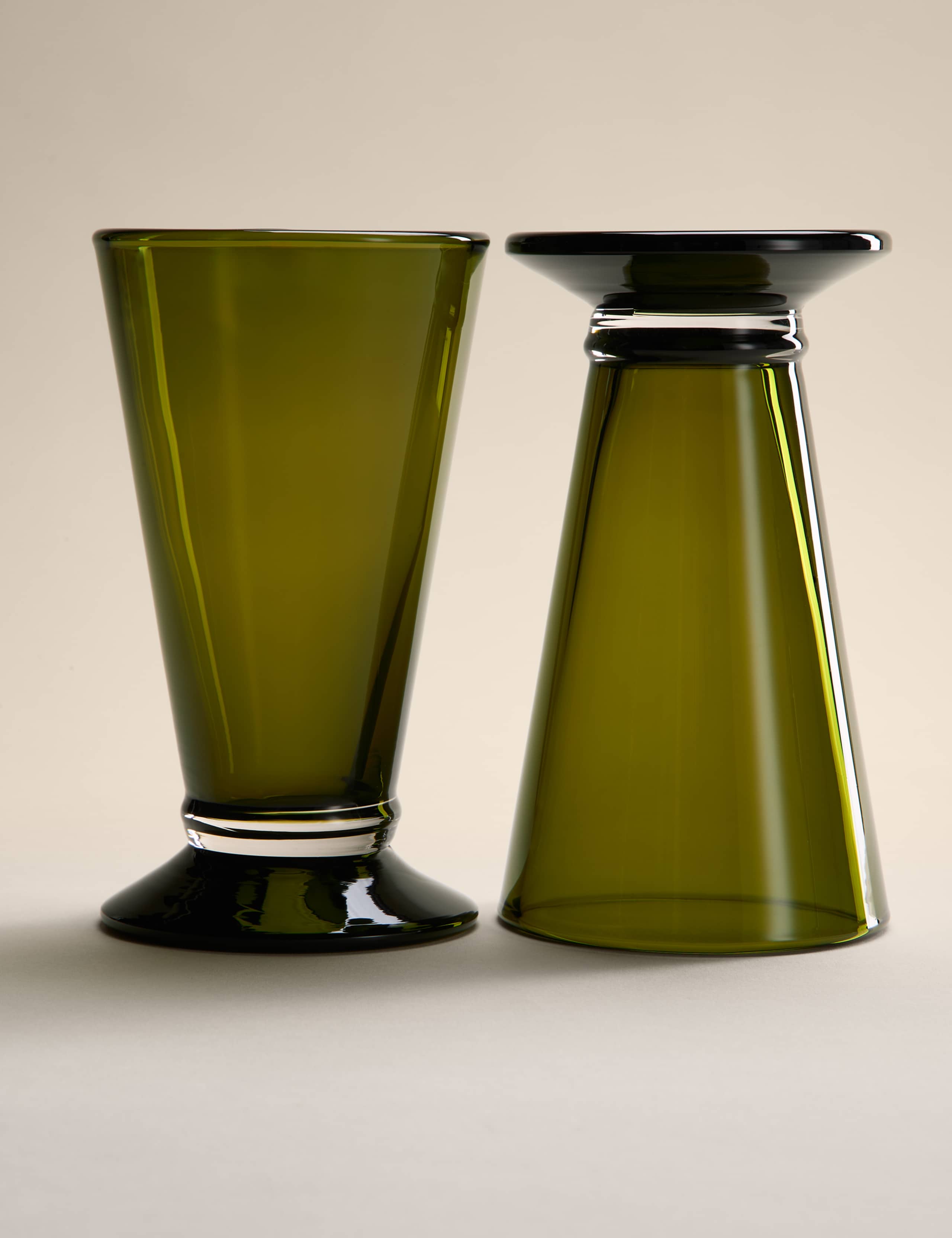 Set of 2 Footed Hi Ball Glasses 1 of 5