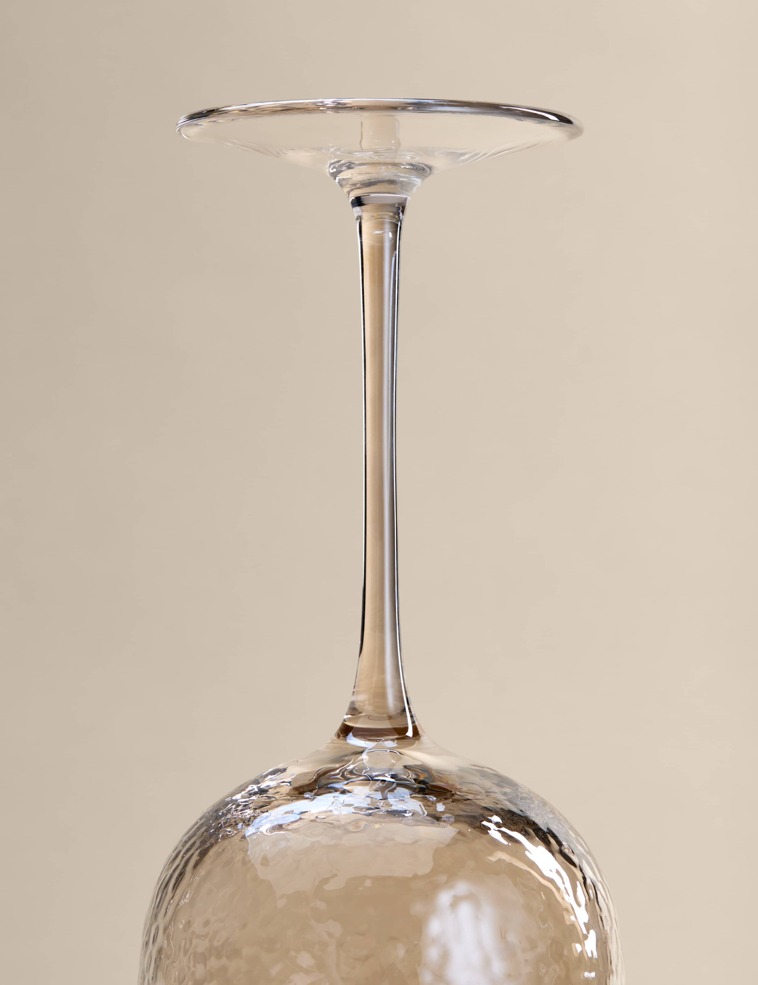 Set of 2 Hammered Lustre Wine Glasses 4 of 5