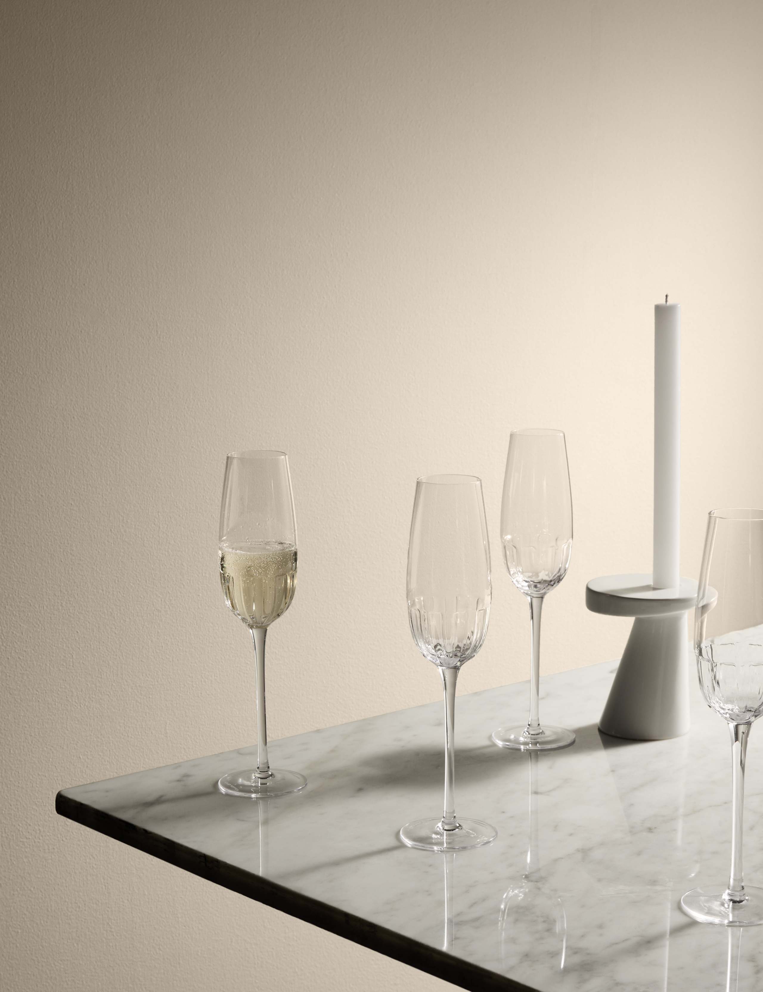 Set of 4 Textured Champagne Flutes 5 of 7