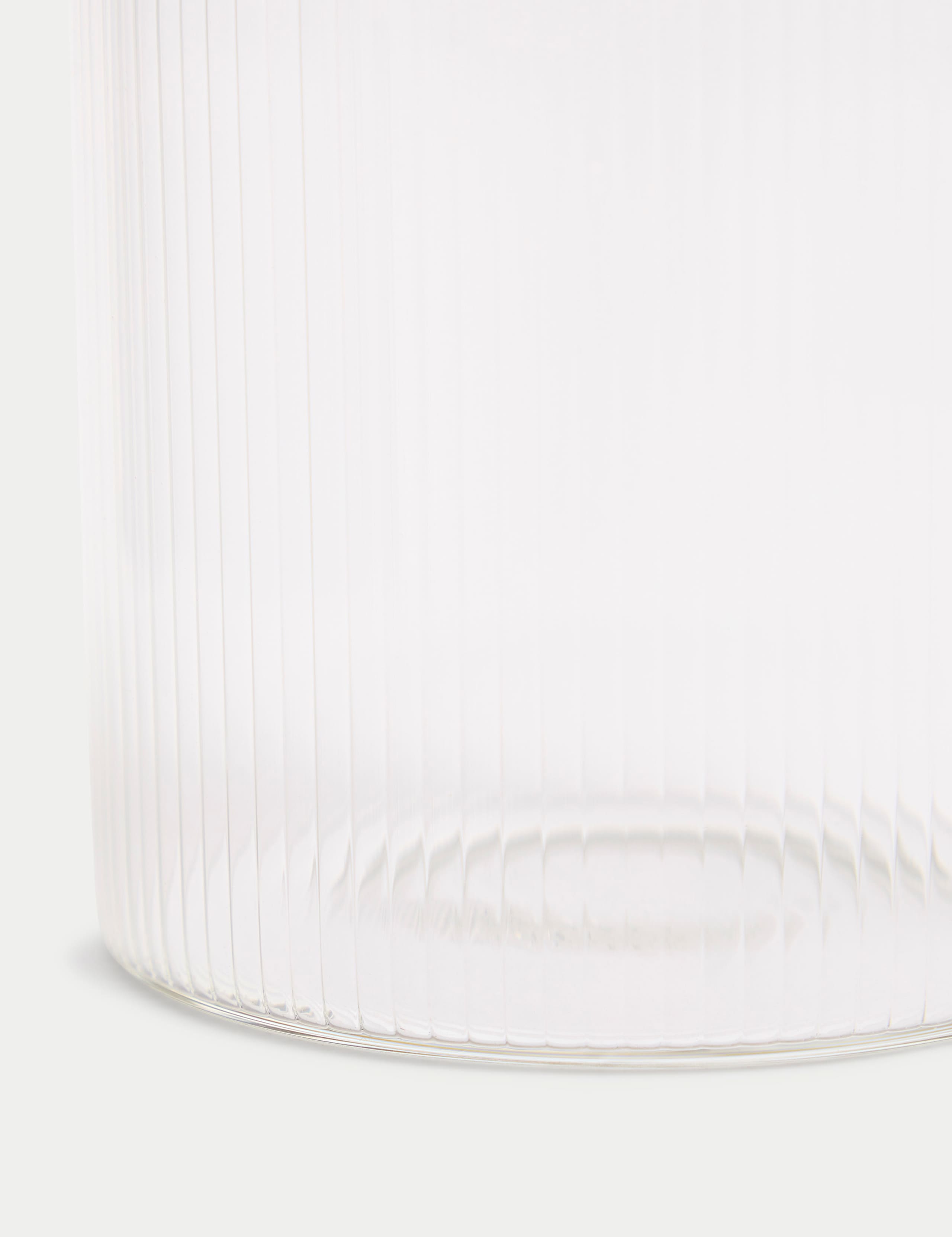 Ribbed Glass Sugar Pot 3 of 3