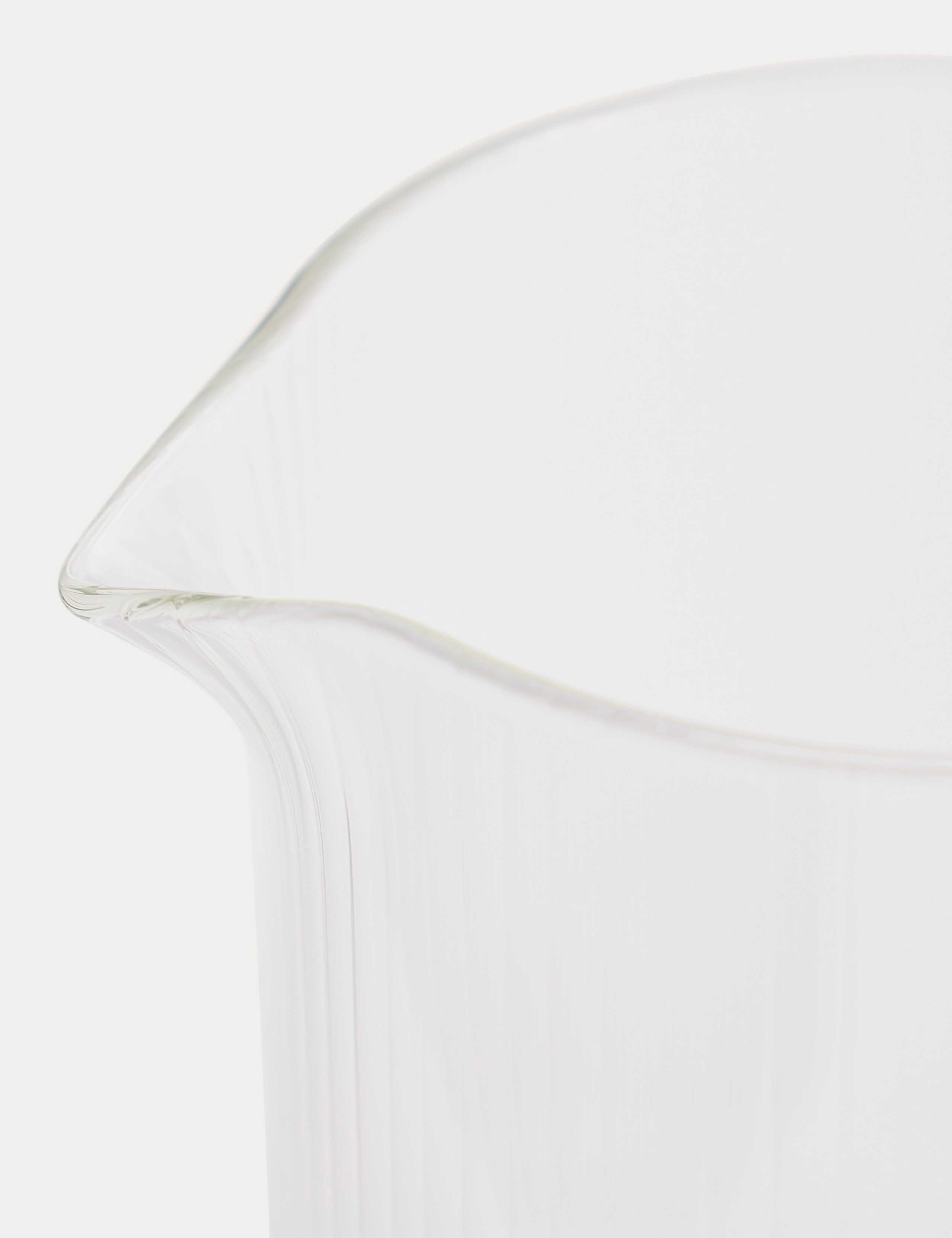 Ribbed Glass Milk Jug 3 of 3