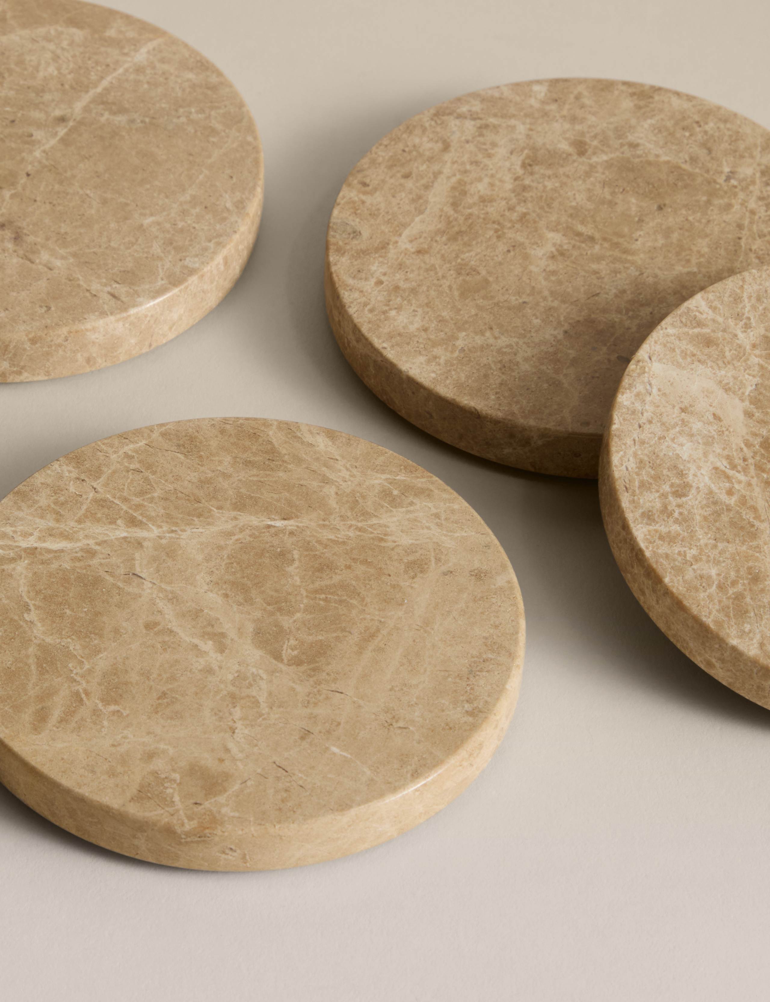 Set of 4 Stone Coasters with Holder 4 of 4