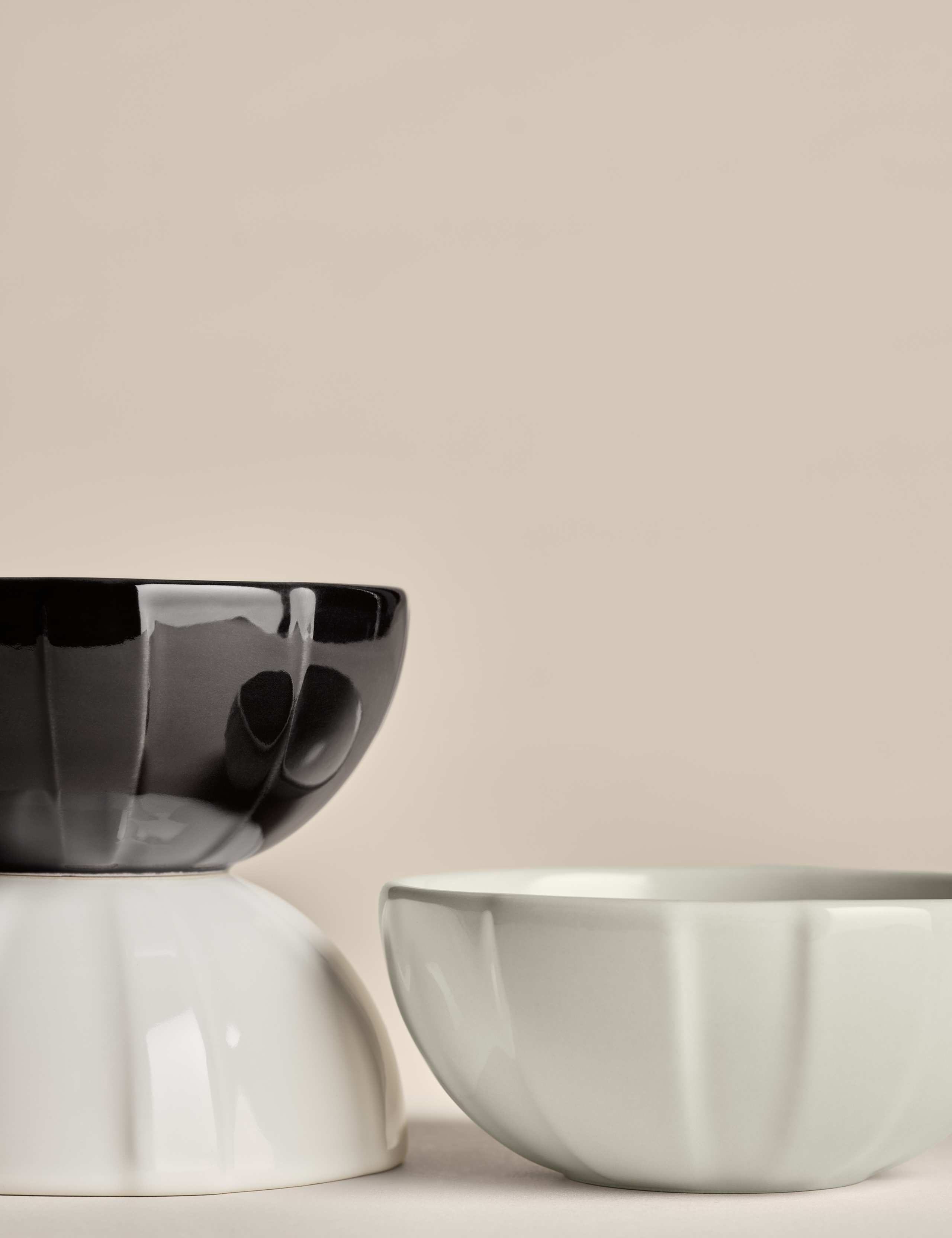 Set of 3 Ceramic Textured Nibble Bowls 2 of 6